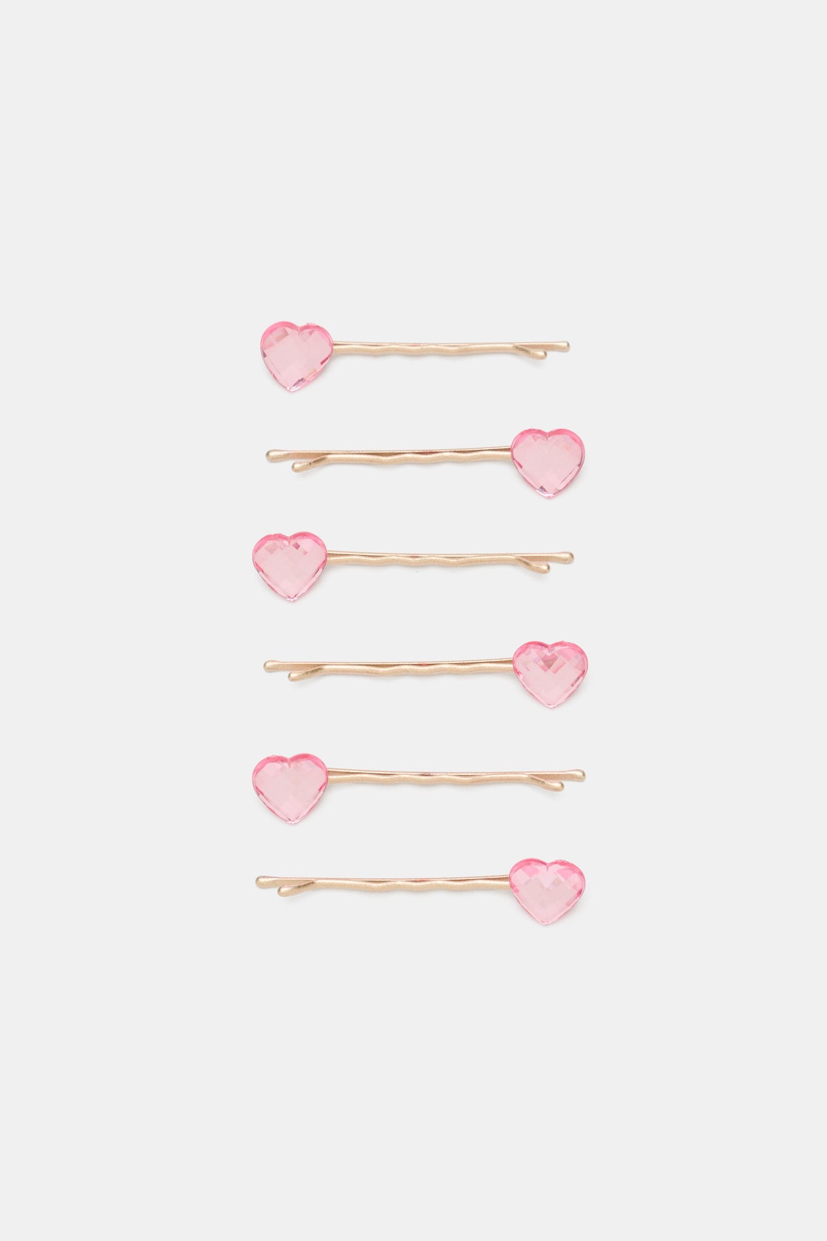 Gem Heart Bobby Pins