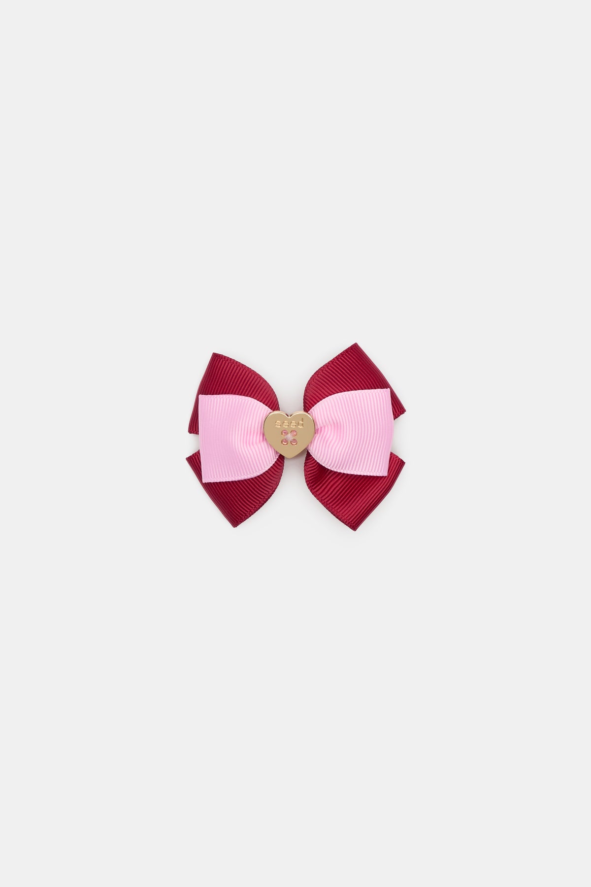 Two-Tone Grosgrain Bow Duck Clip