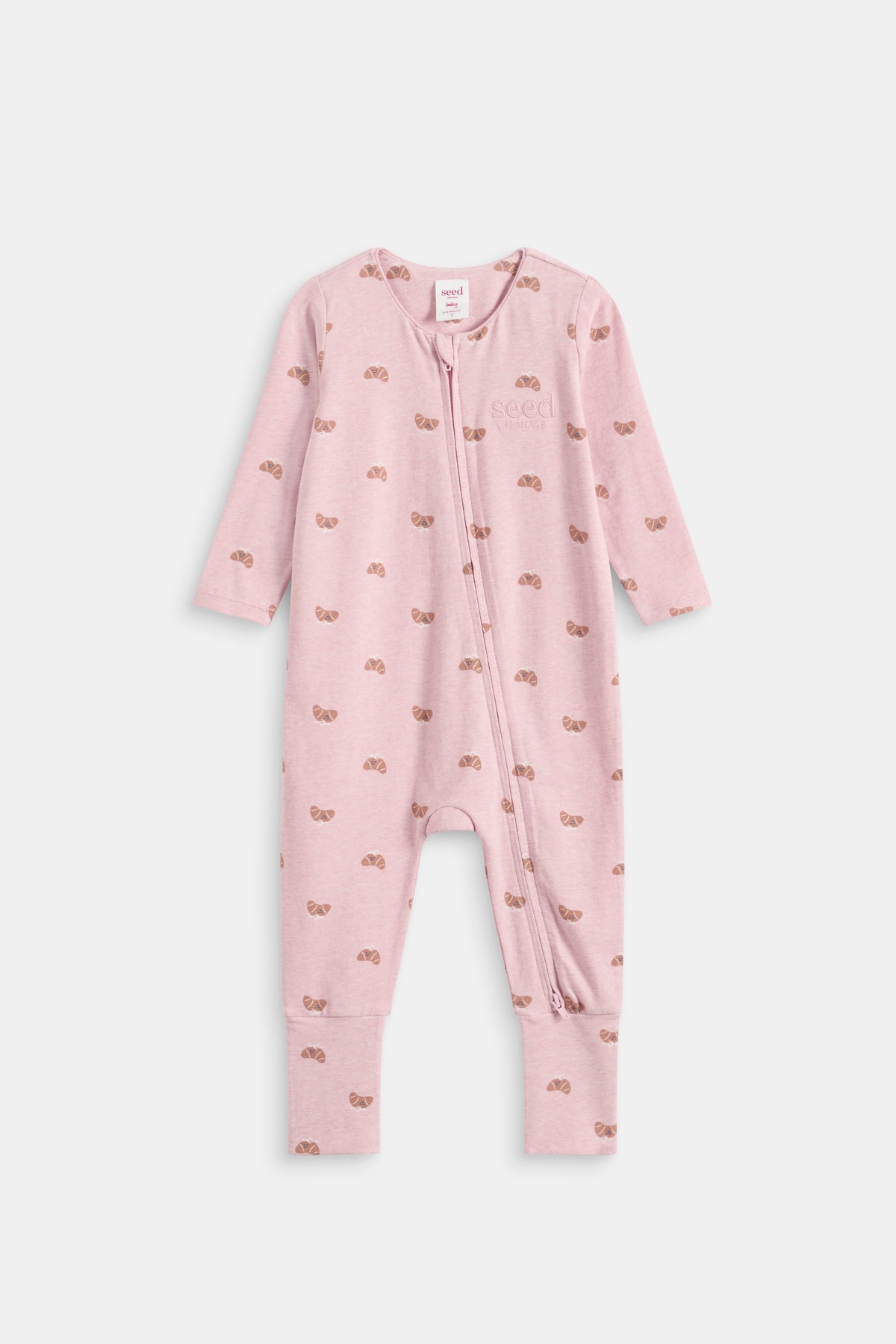 Logo Croissant Bow Zipsuit