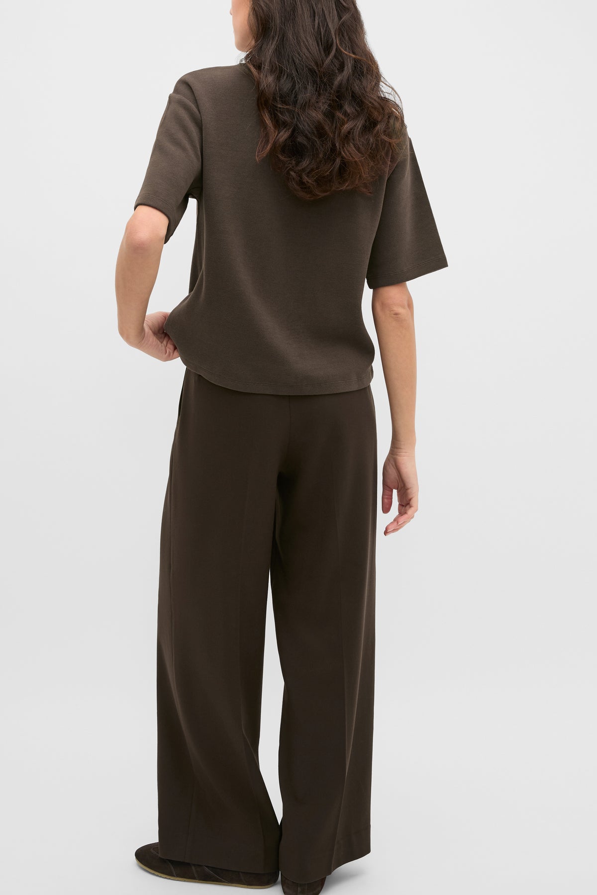 Brushed Boxy Crew Neck Tee