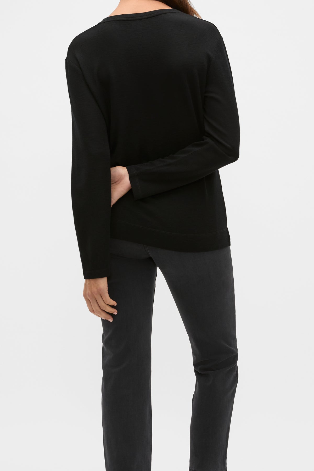 Australian Merino V Neck Top