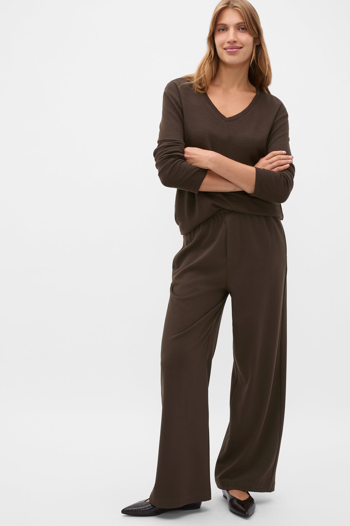 Australian Merino V Neck Top