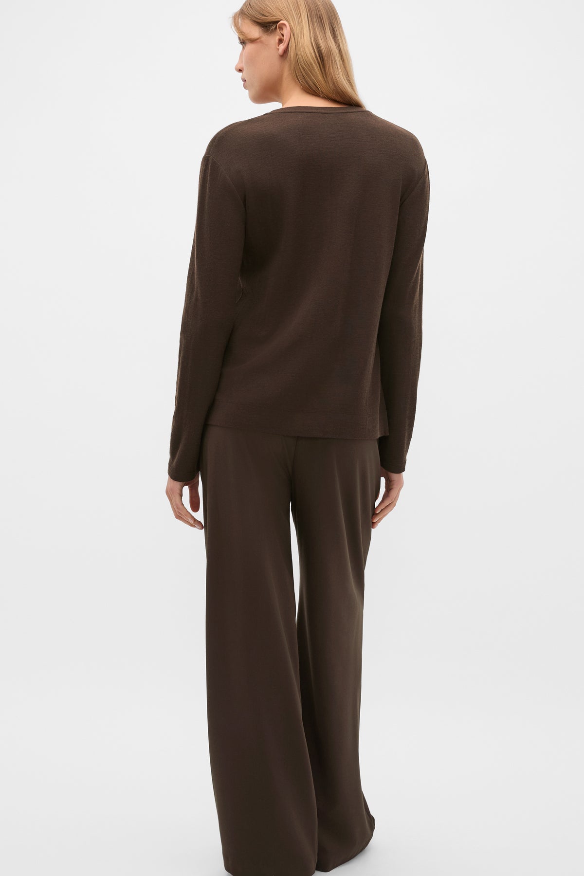 Australian Merino V Neck Top