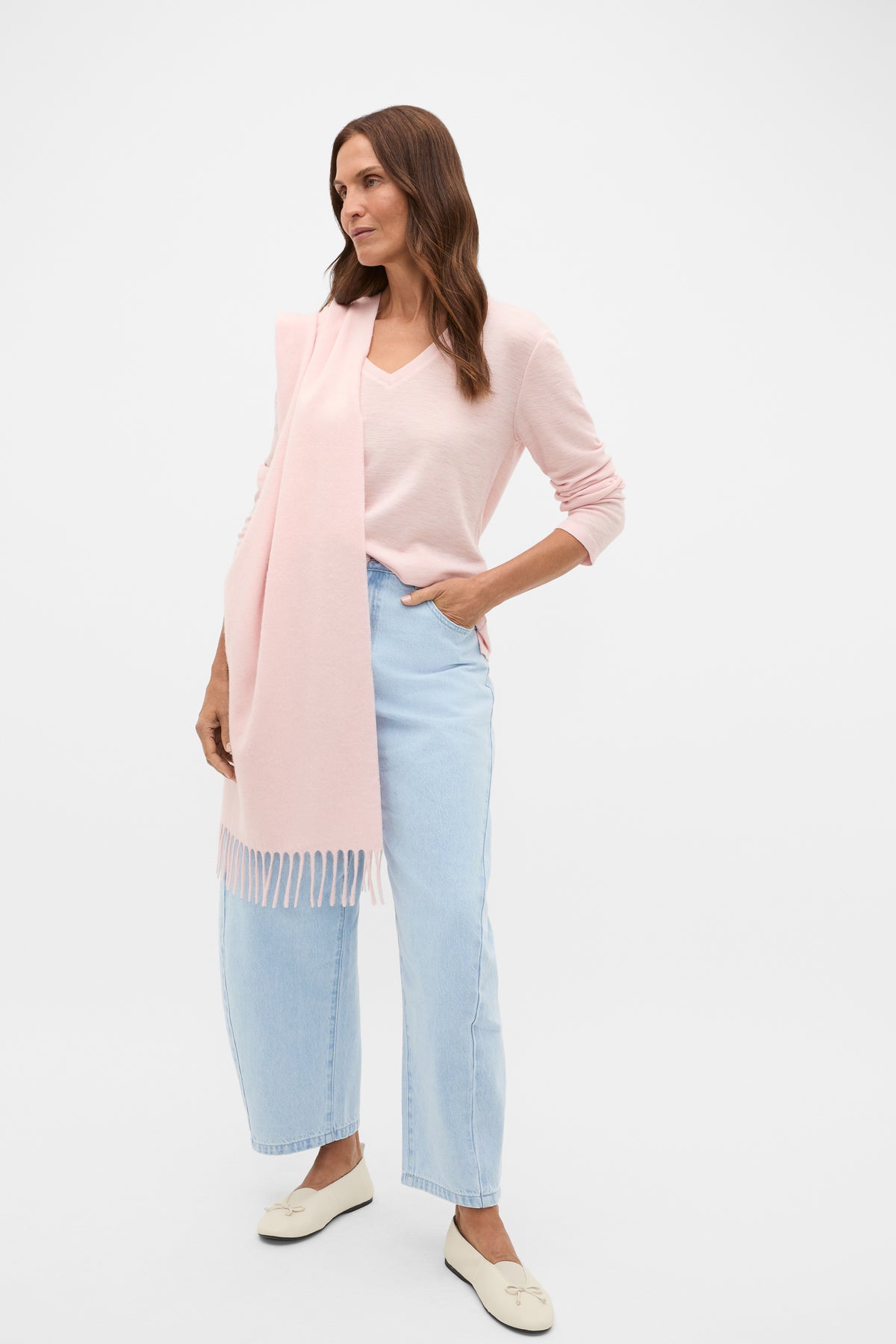 Australian Merino V Neck Top