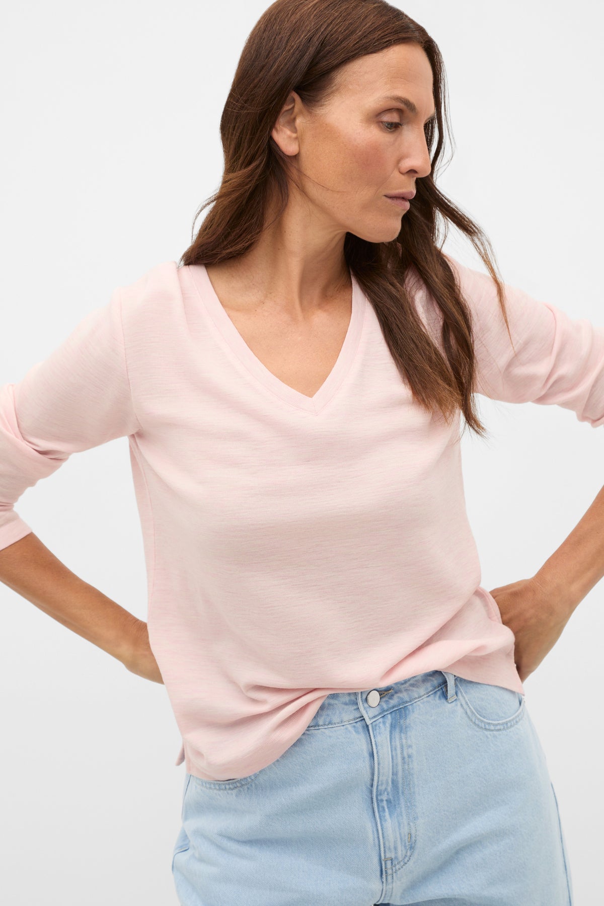 Australian Merino V Neck Top