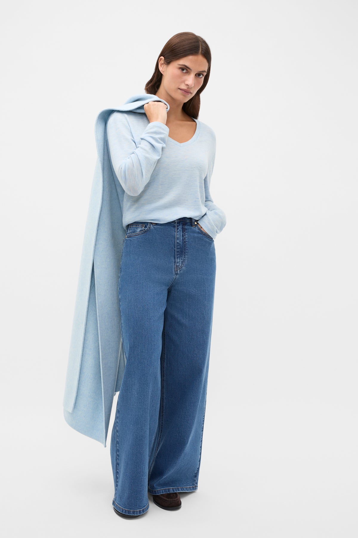 Australian Merino V Neck Top