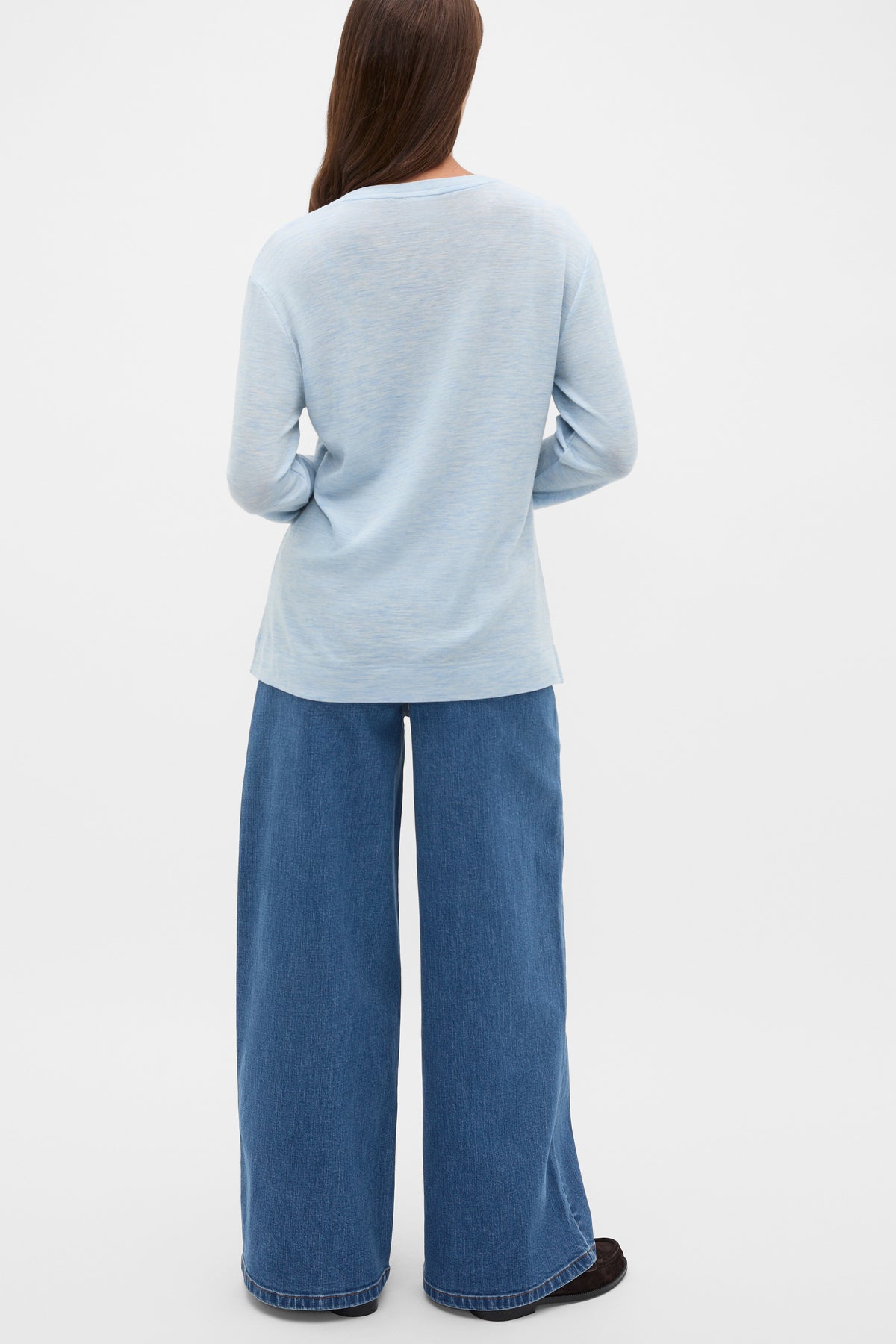 Australian Merino V Neck Top