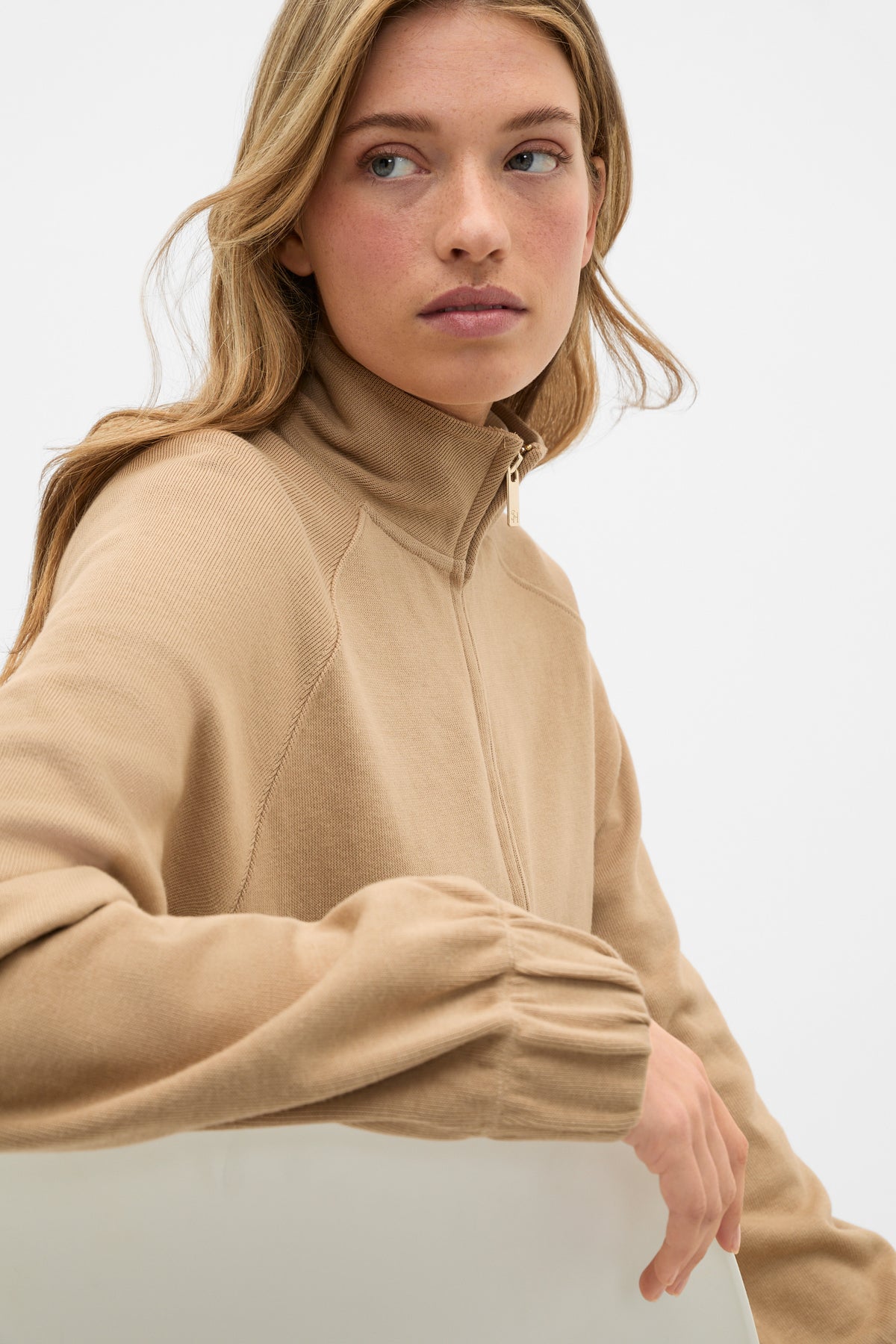Heavy Rib Zip Thru Sweat