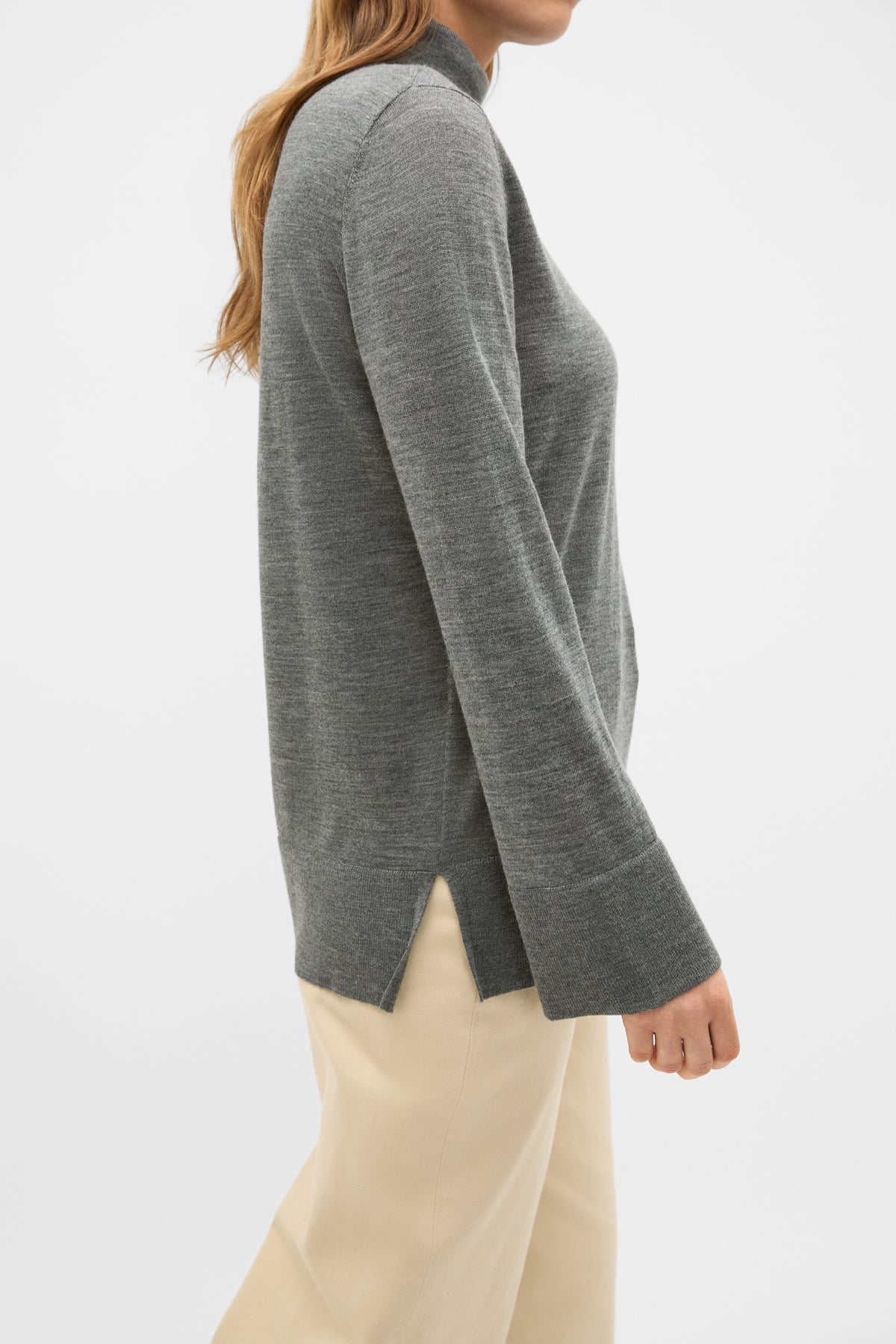 Fine Merino Mock Neck Knit