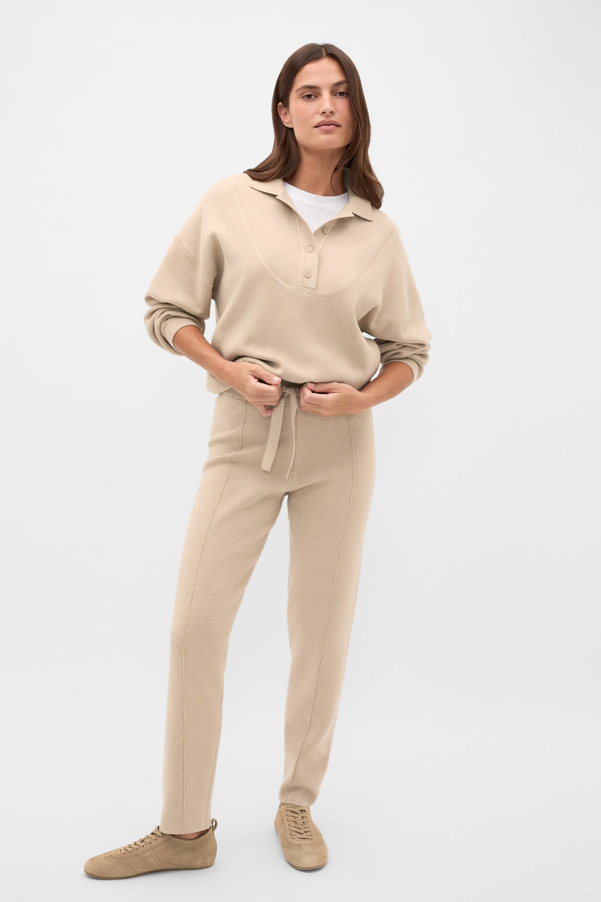 Double Knit Collared Sweater