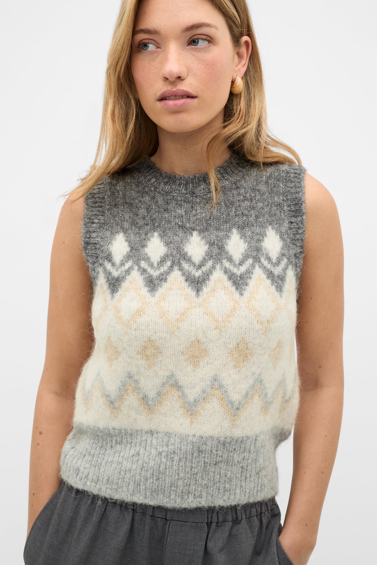 Argyle Knit Vest