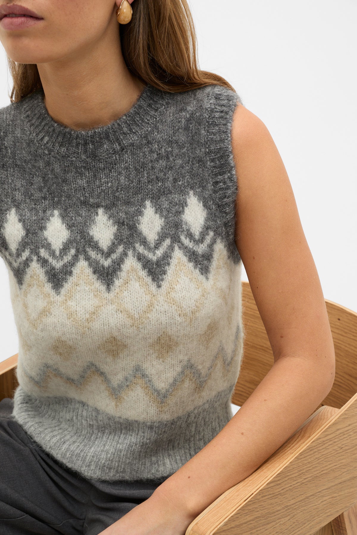 Argyle Knit Vest