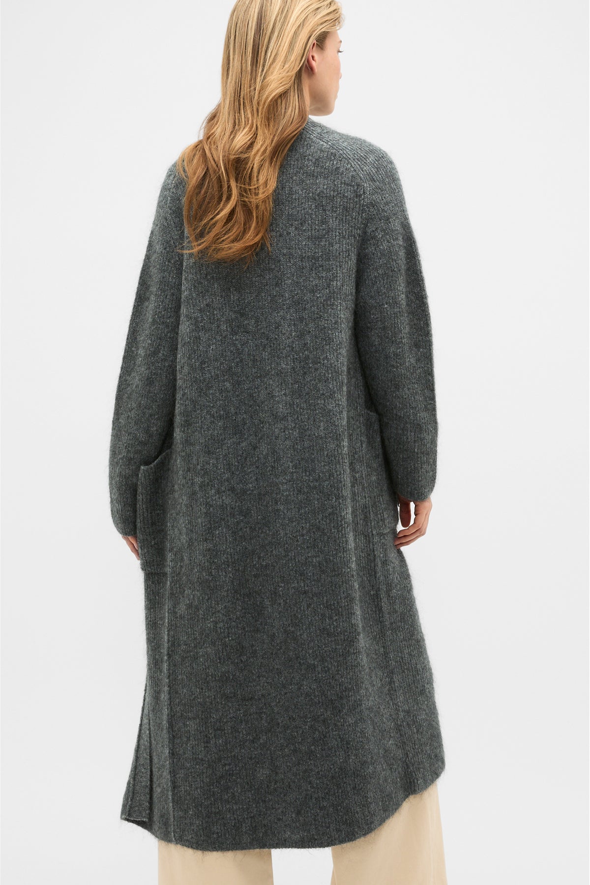 Mohair Blend Longline Cardigan