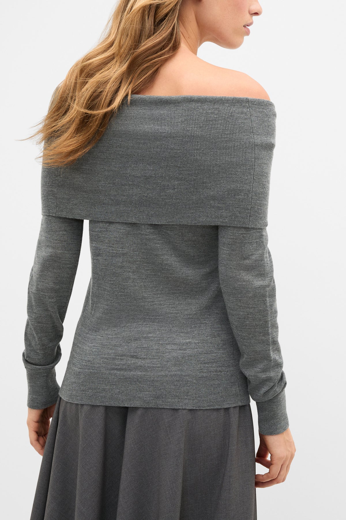Off Shoulder Ruched Knit