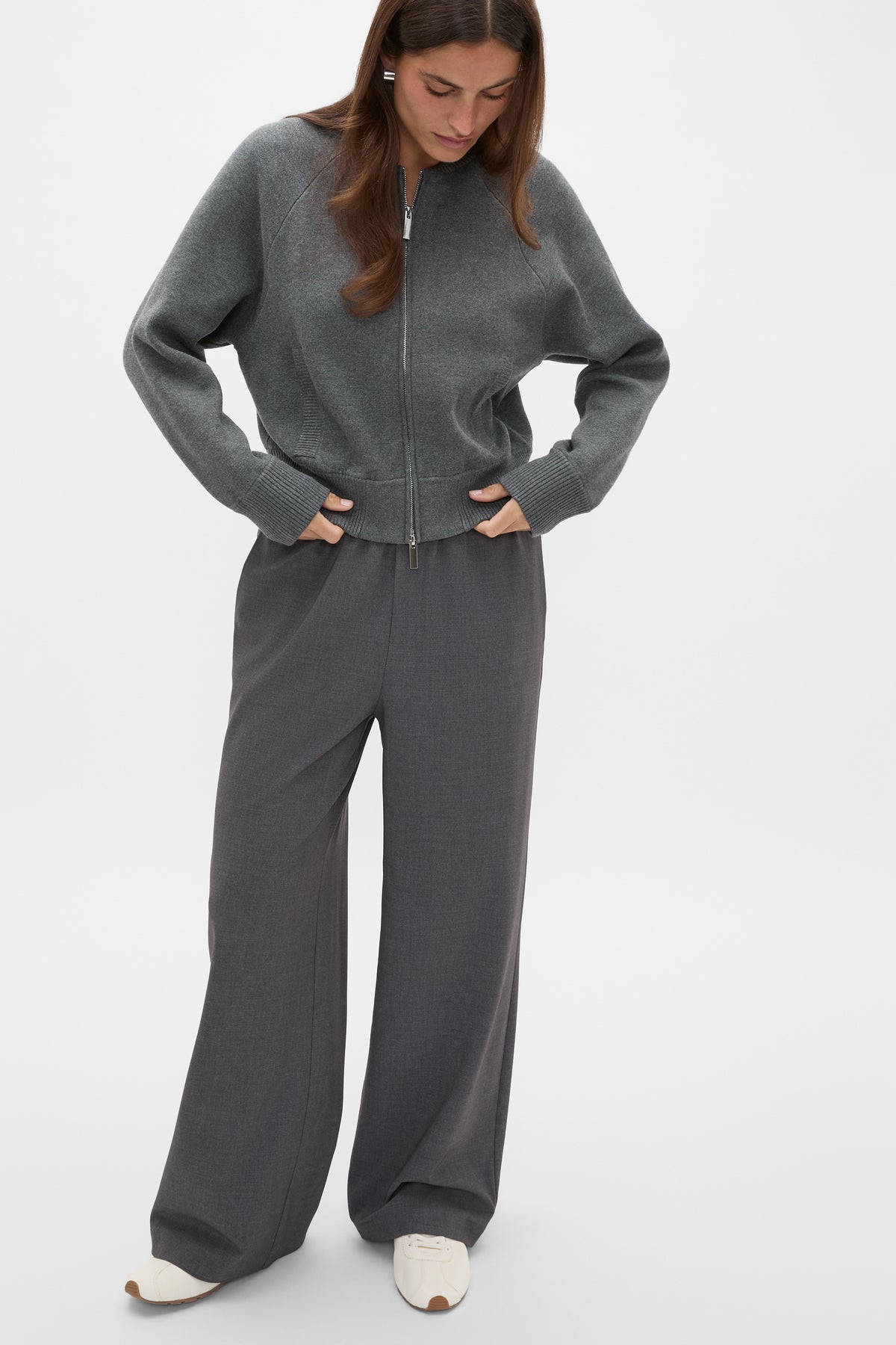 Double Knit Bomber Cardigan