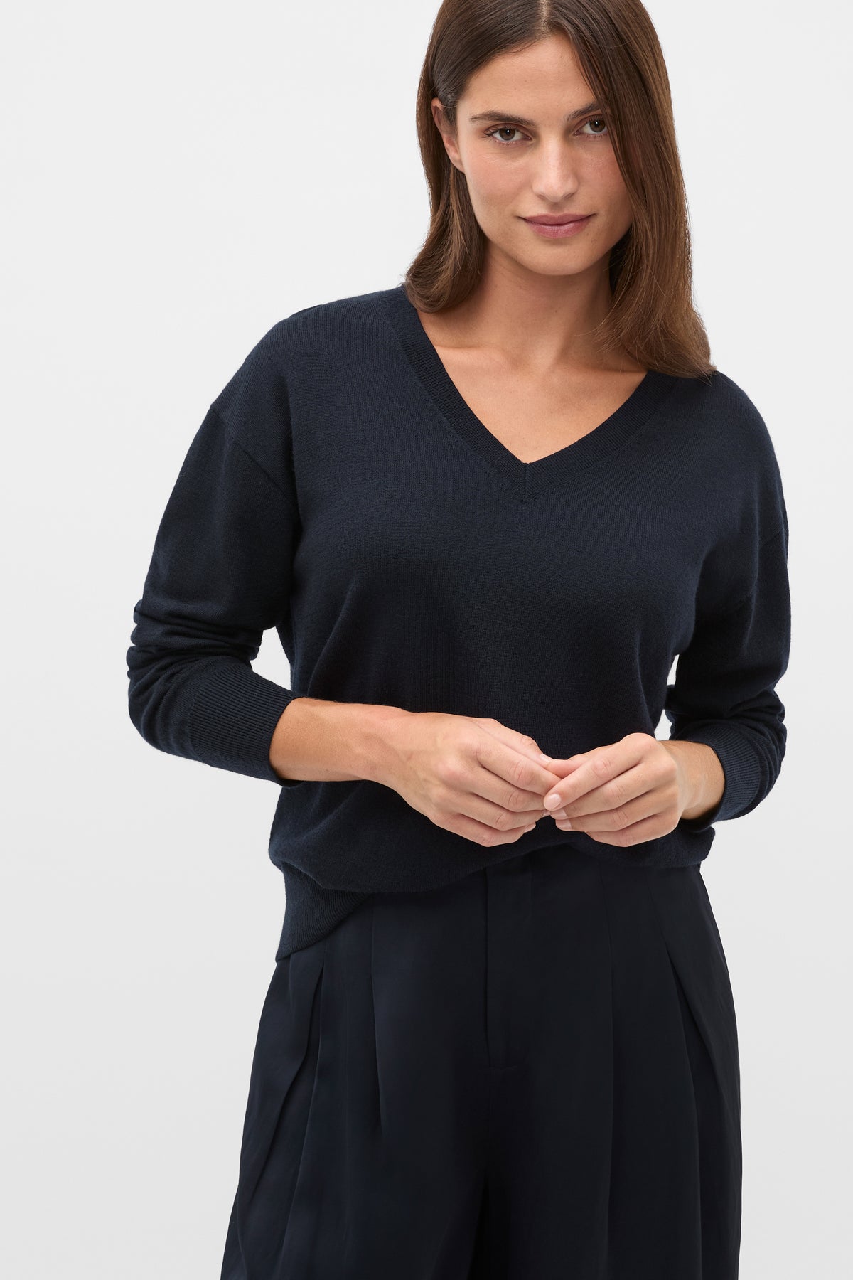 Australian Merino V Neck Knit