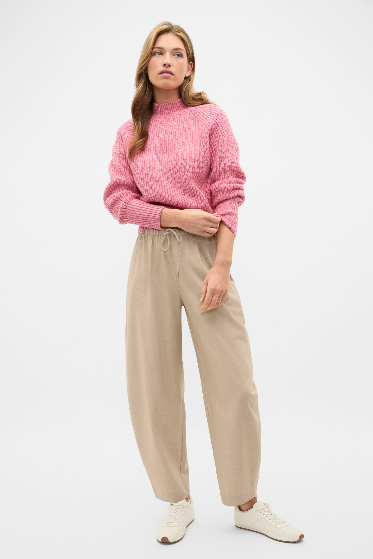 Twist Knit Cropped Sweater
