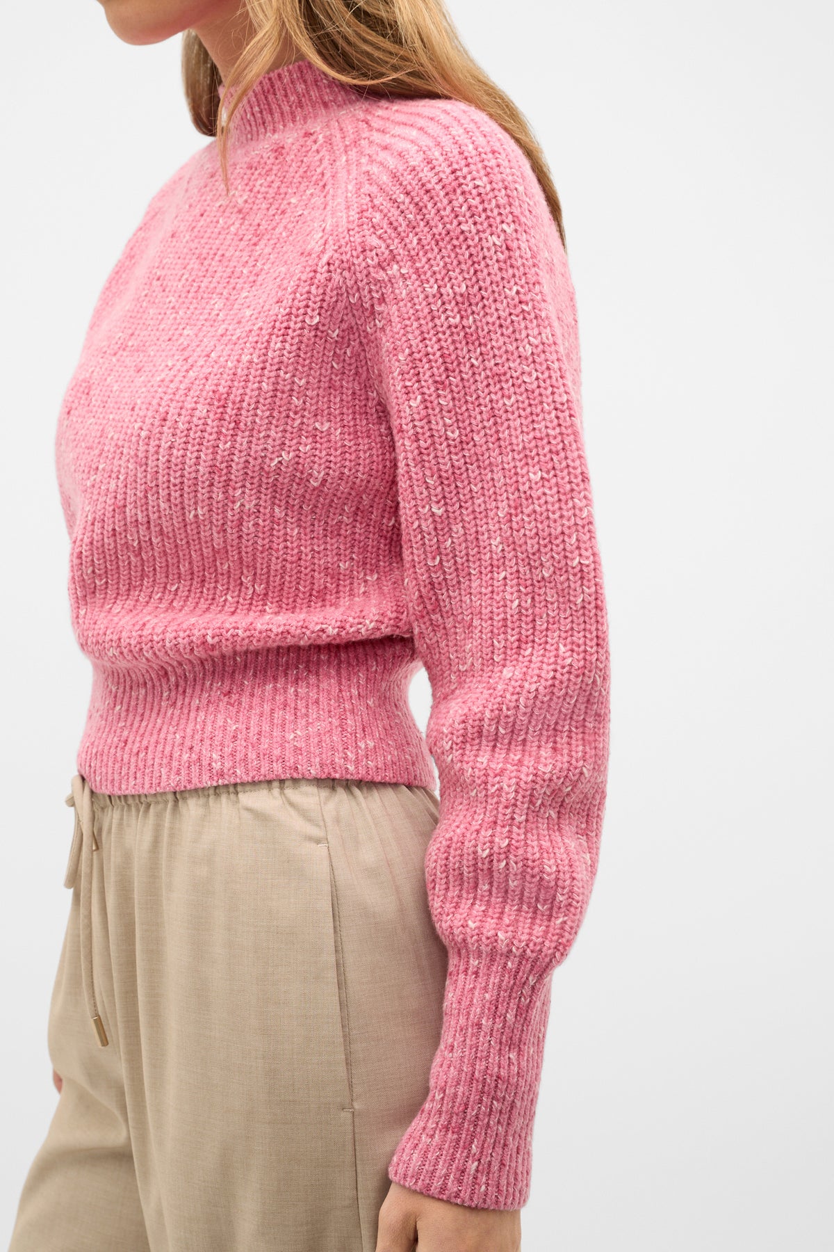 Twist Knit Cropped Sweater