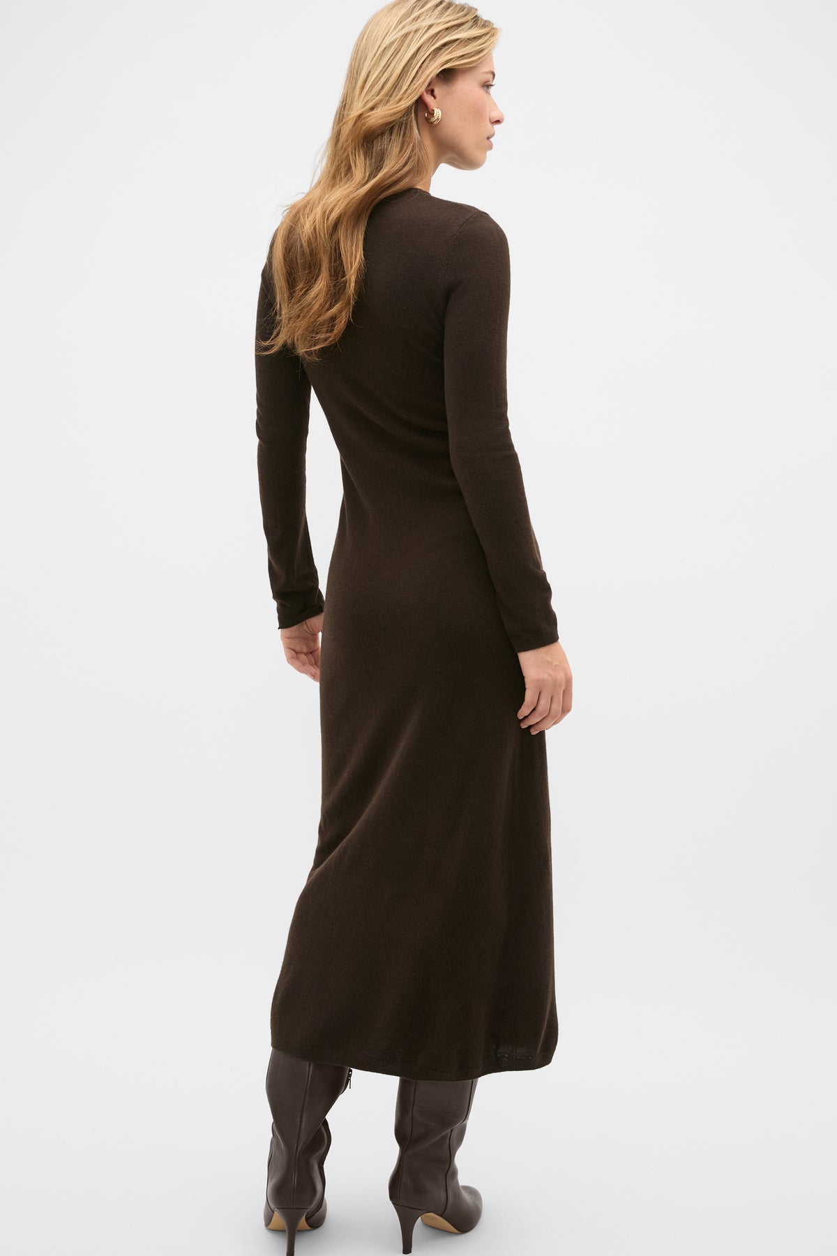 Clasp Detail Knit Dress