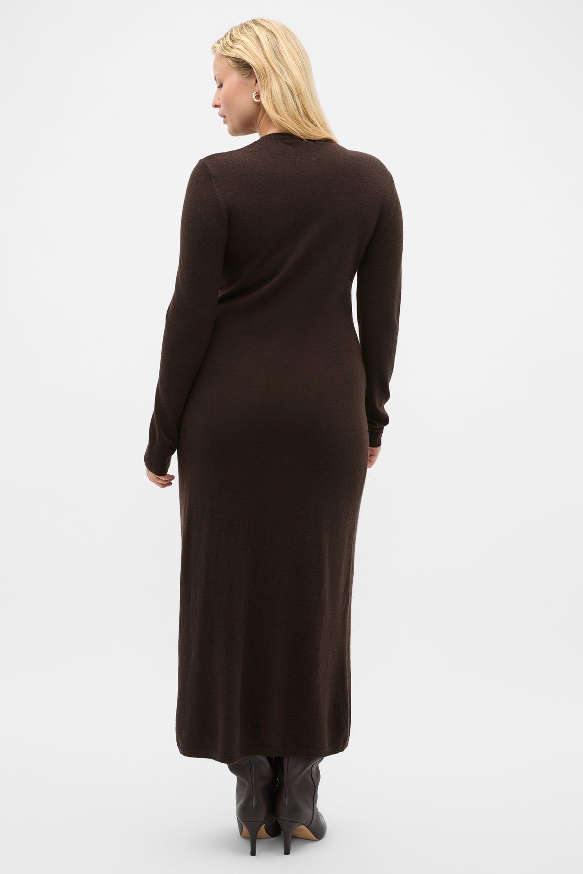 Clasp Detail Knit Dress