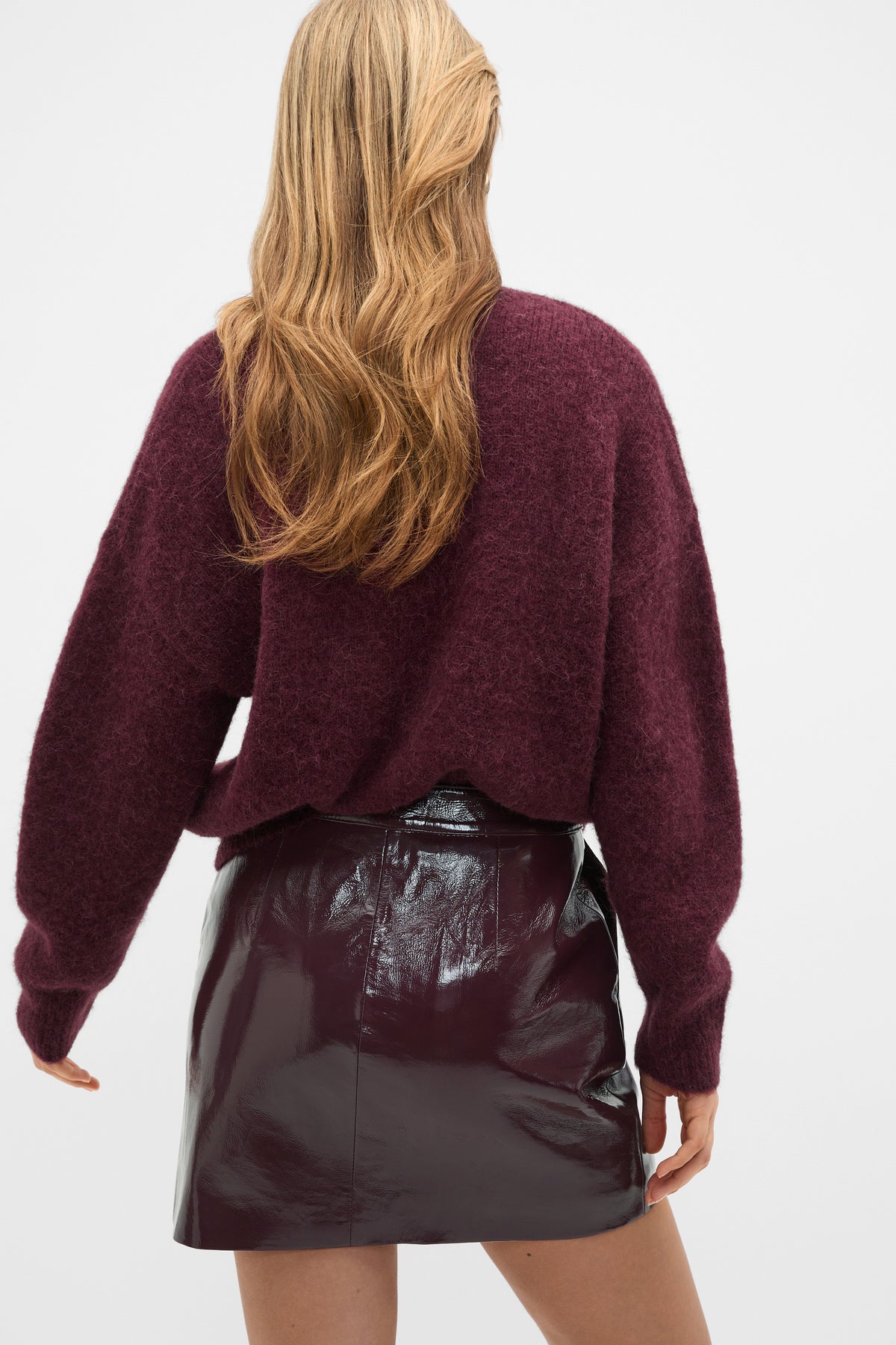 Patent Leather Mini Skirt