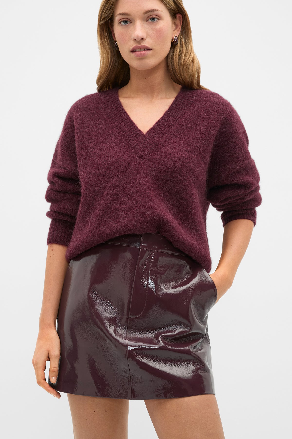 Patent Leather Mini Skirt