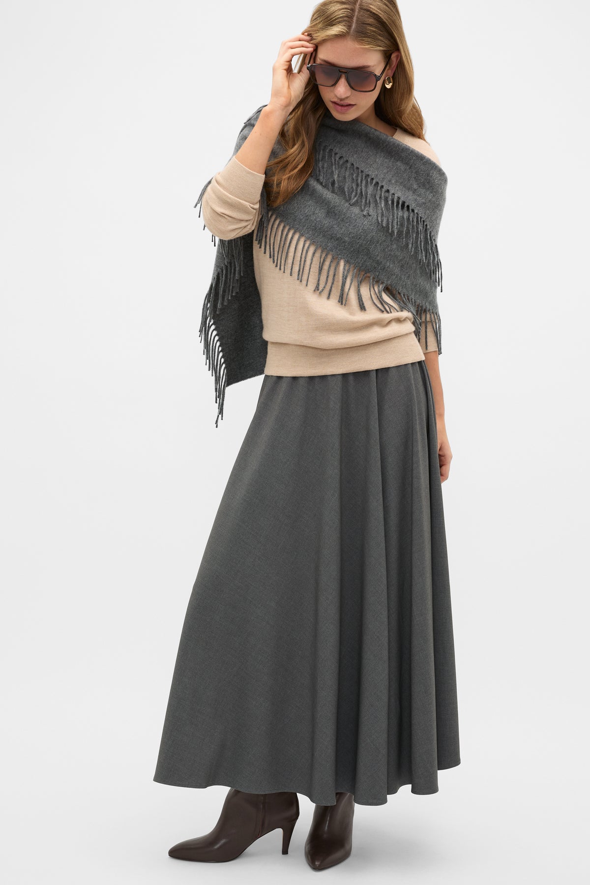 Crossdye Suit Skirt