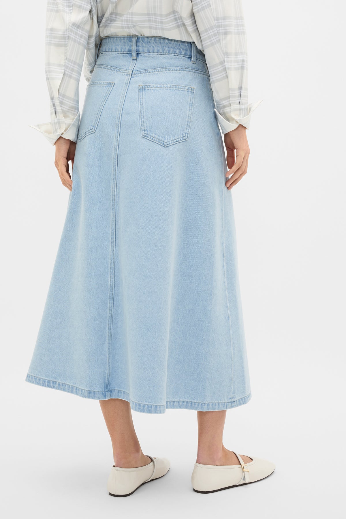 Denim Midi Skirt