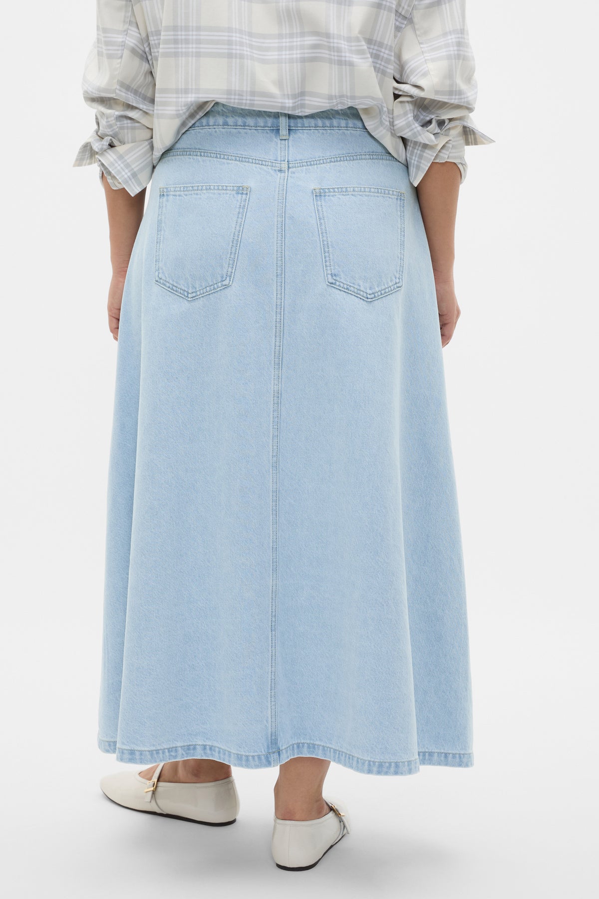 Denim Midi Skirt