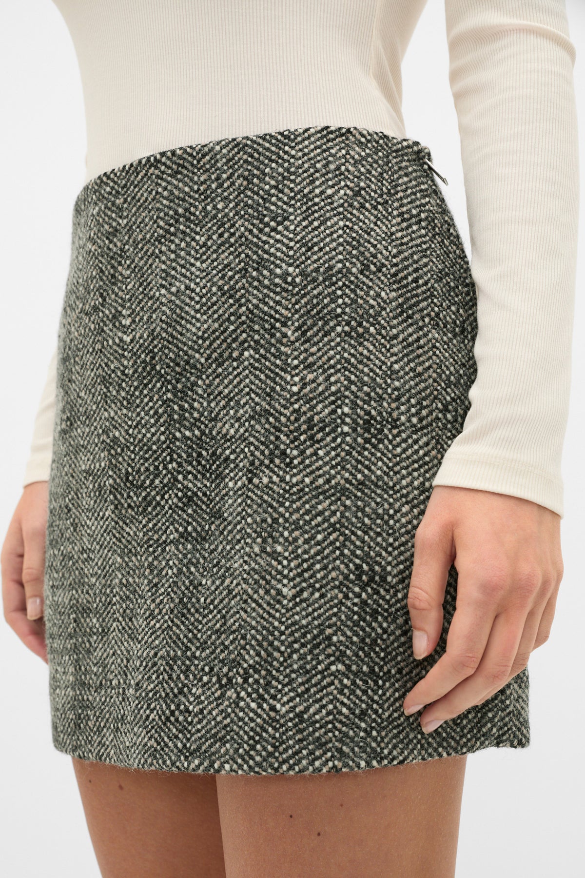 Textured Mini Skirt