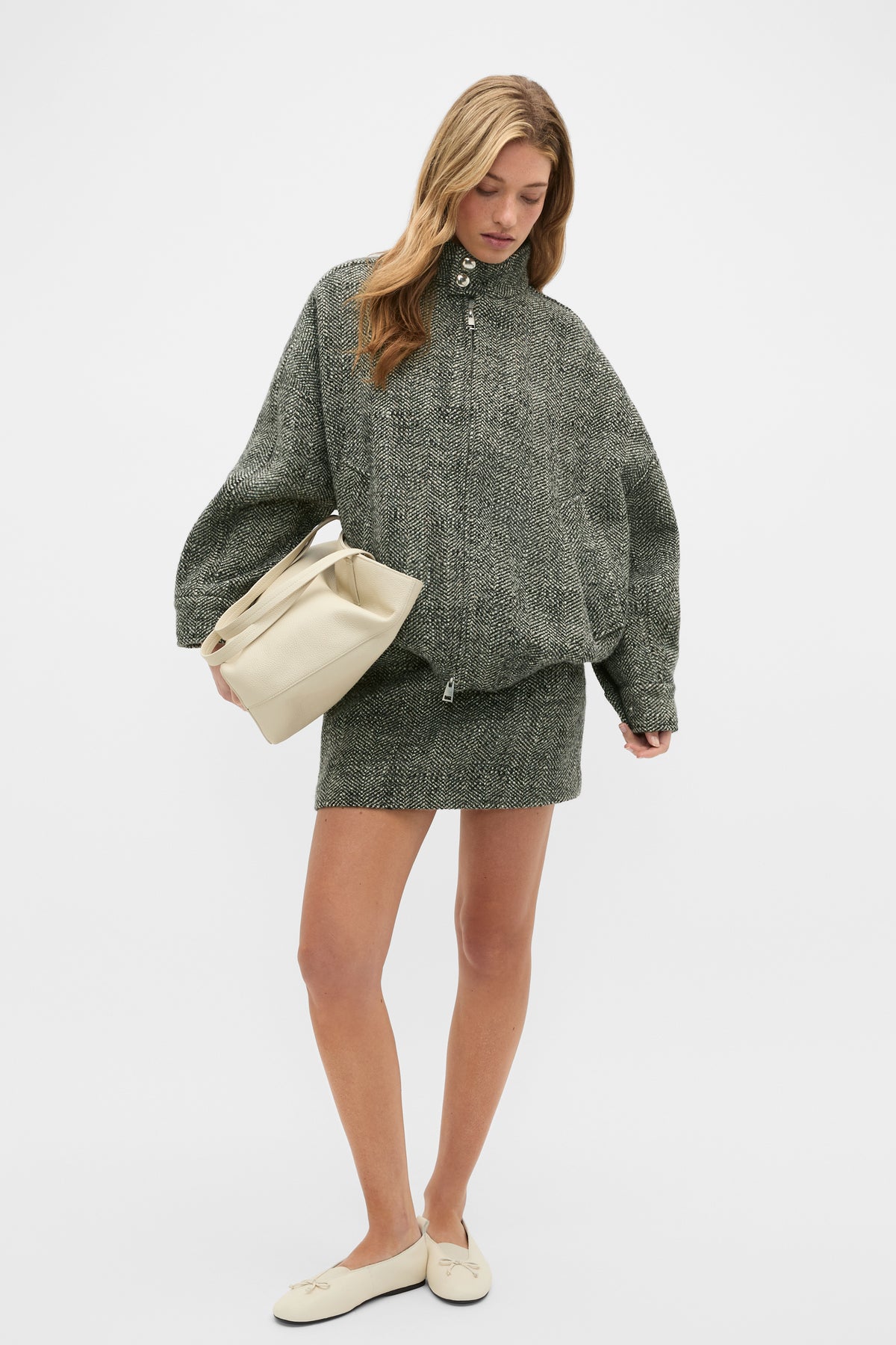Textured Mini Skirt