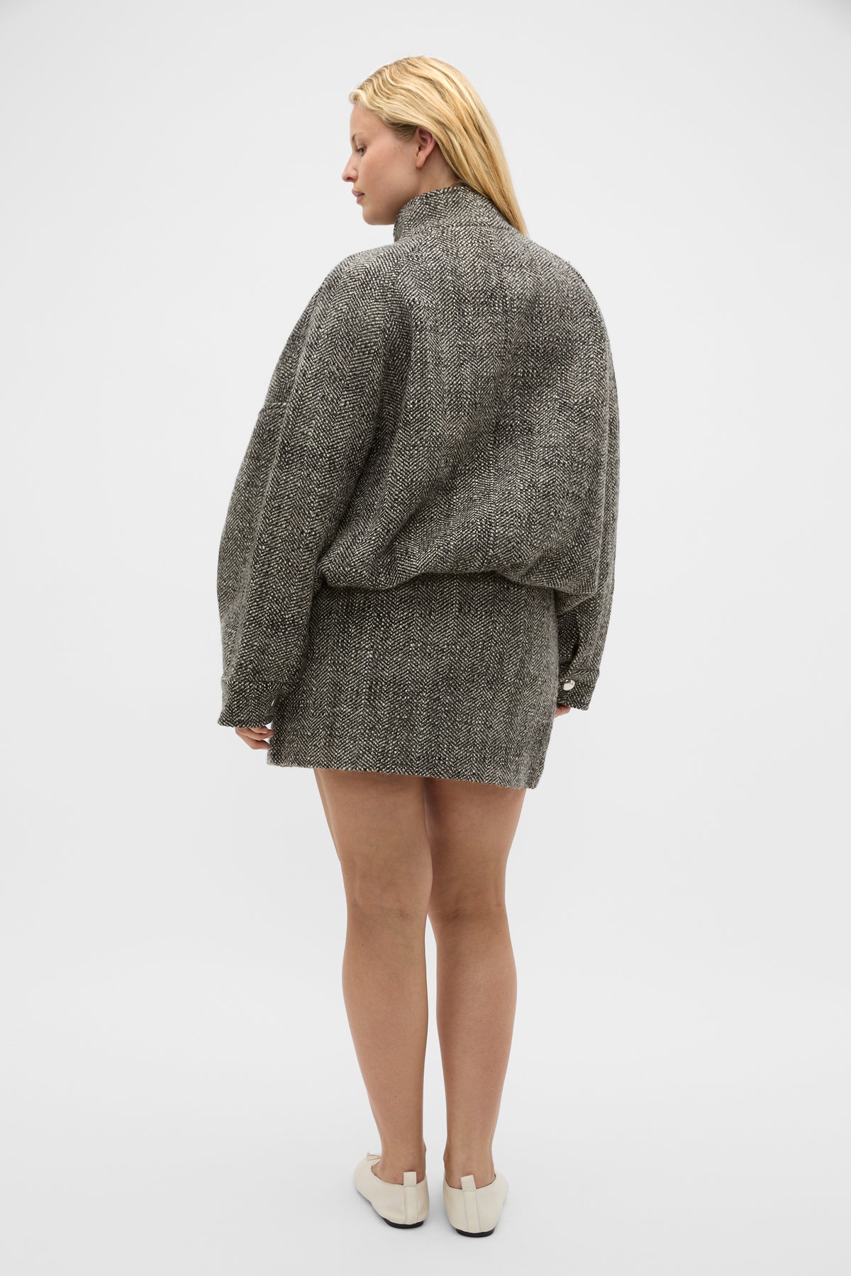 Textured Mini Skirt