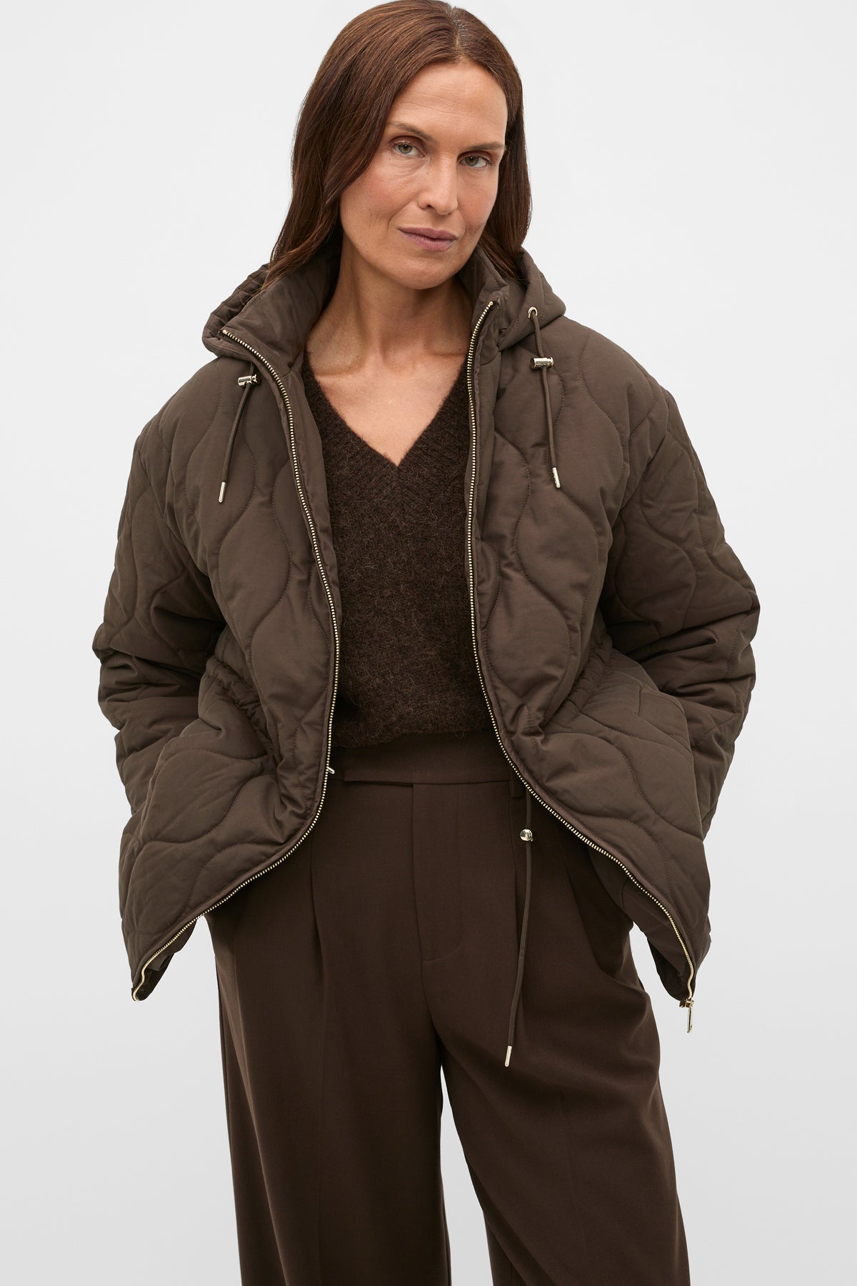 Quilted Drawcord Jacket