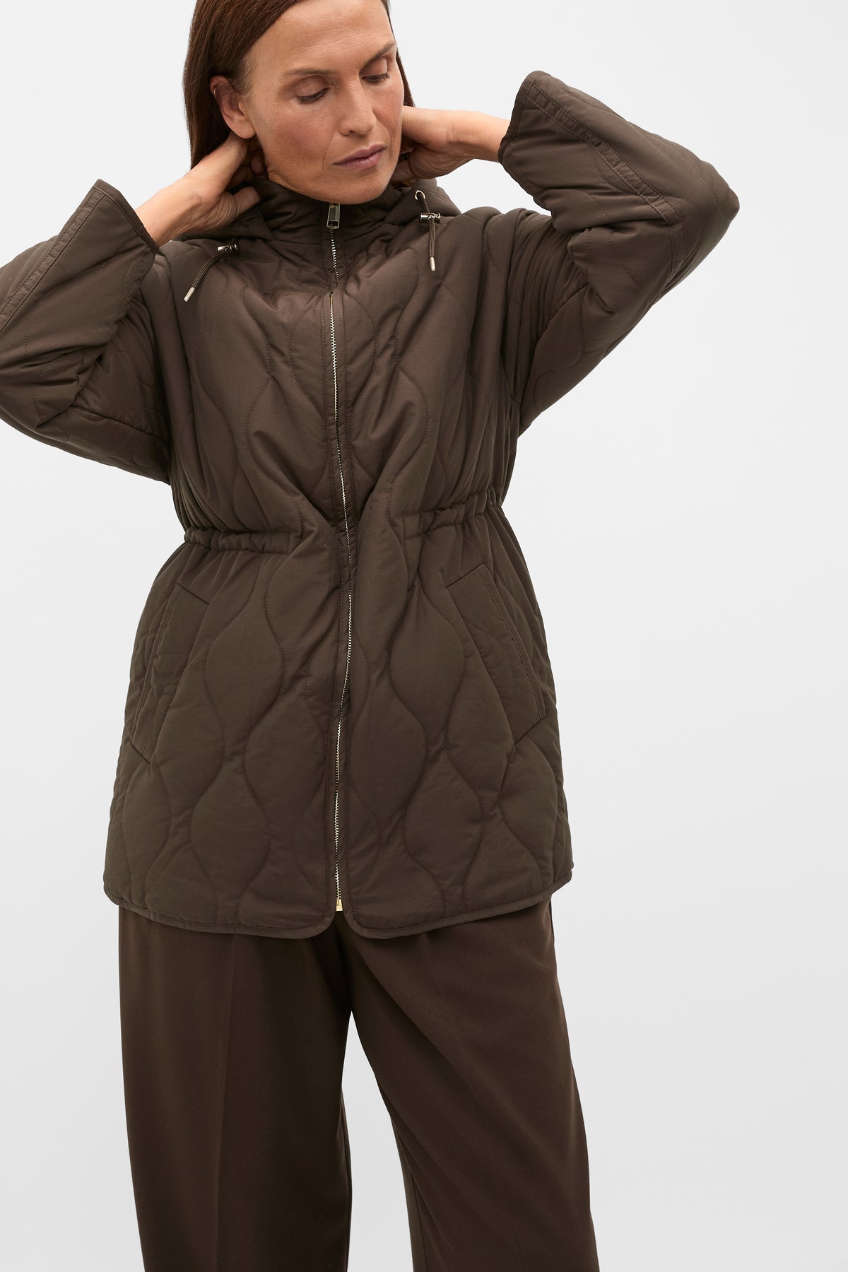 Quilted Drawcord Jacket