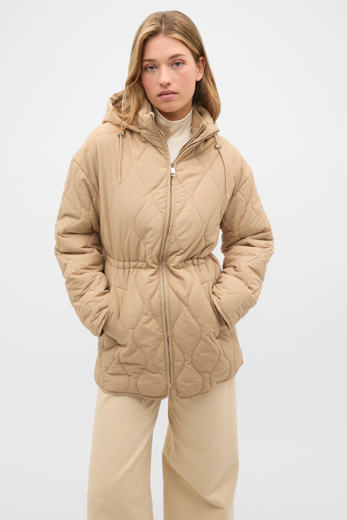 Quilted Drawcord Jacket