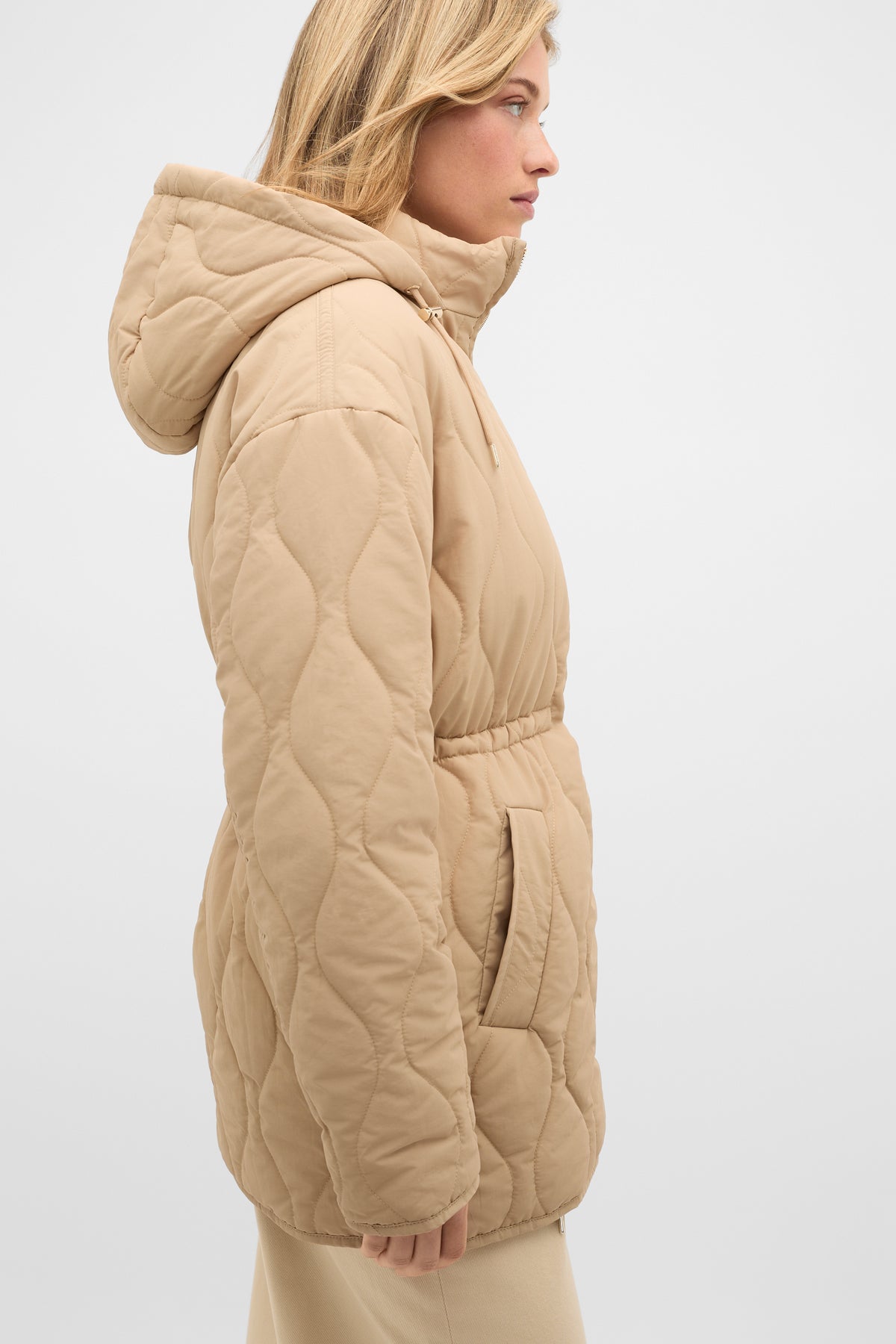 Quilted Drawcord Jacket