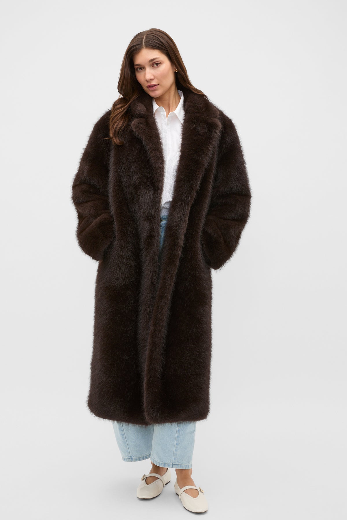 Maxi Faux Fur Coat