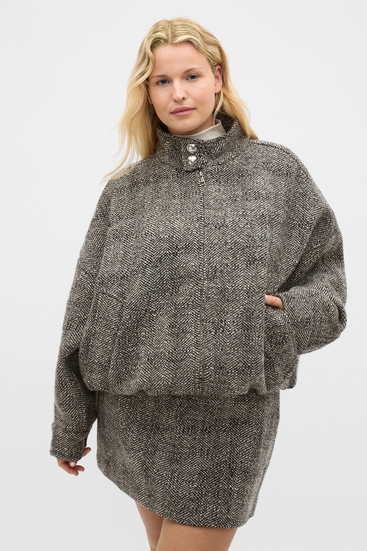 Oversized Textured Jacket