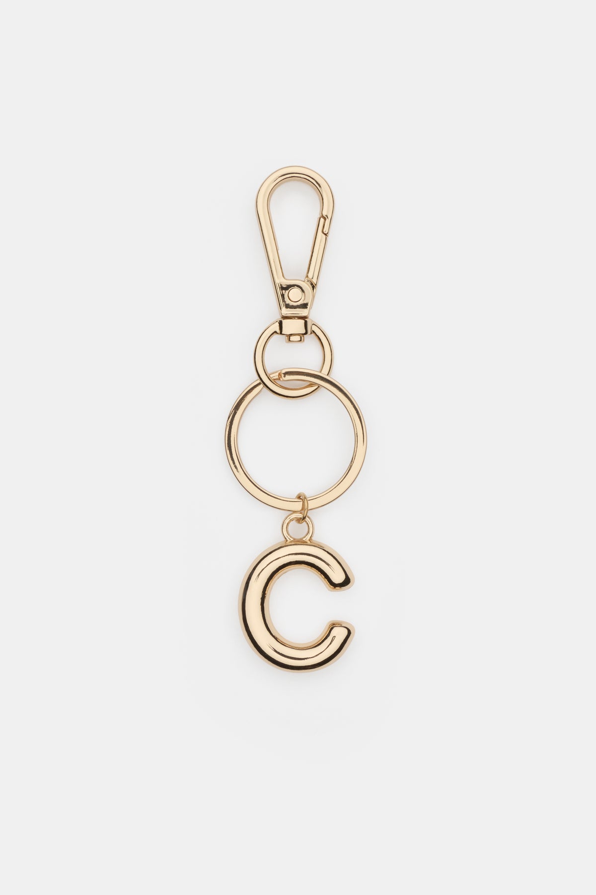 Gold Initial Keyring