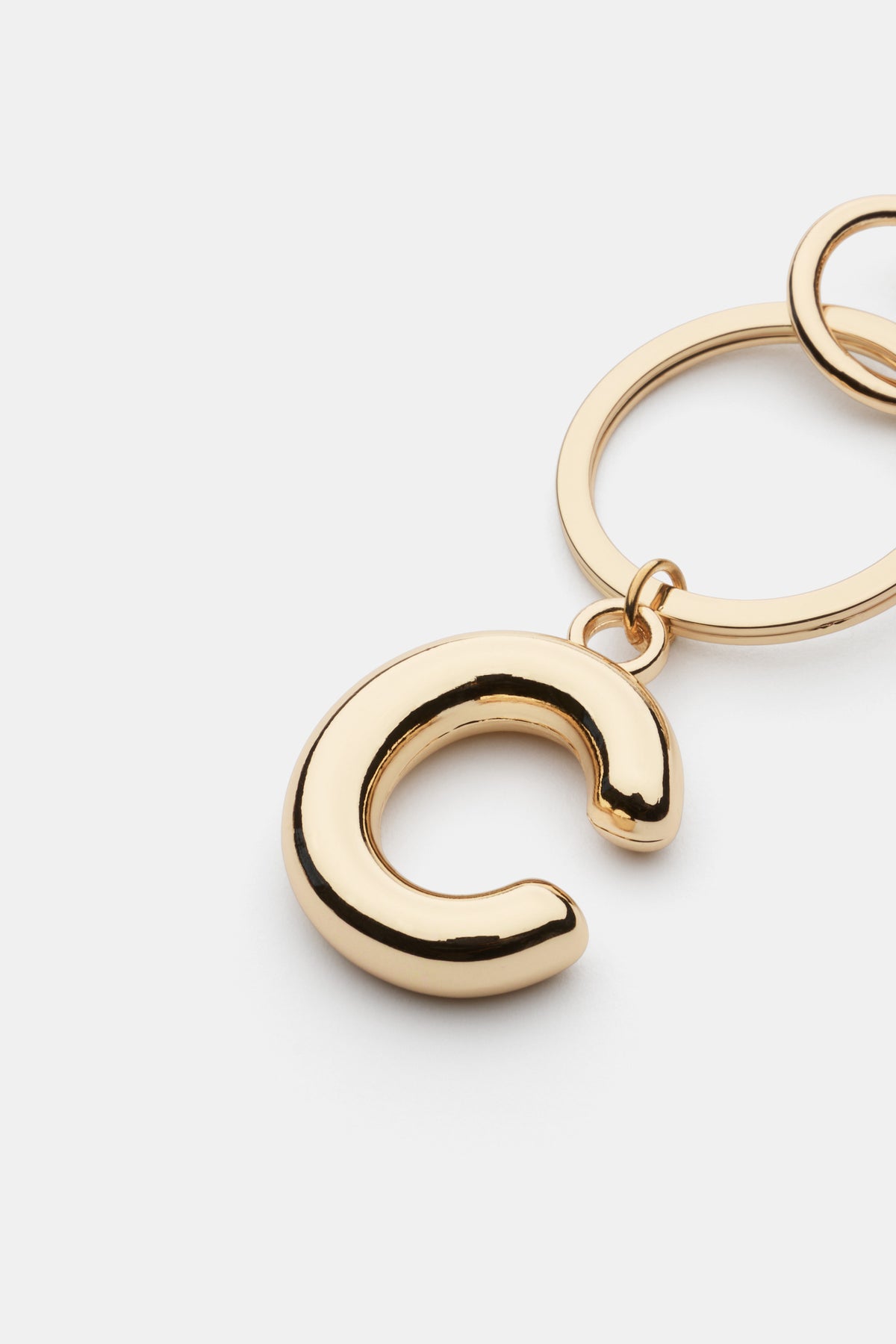 Gold Initial Keyring