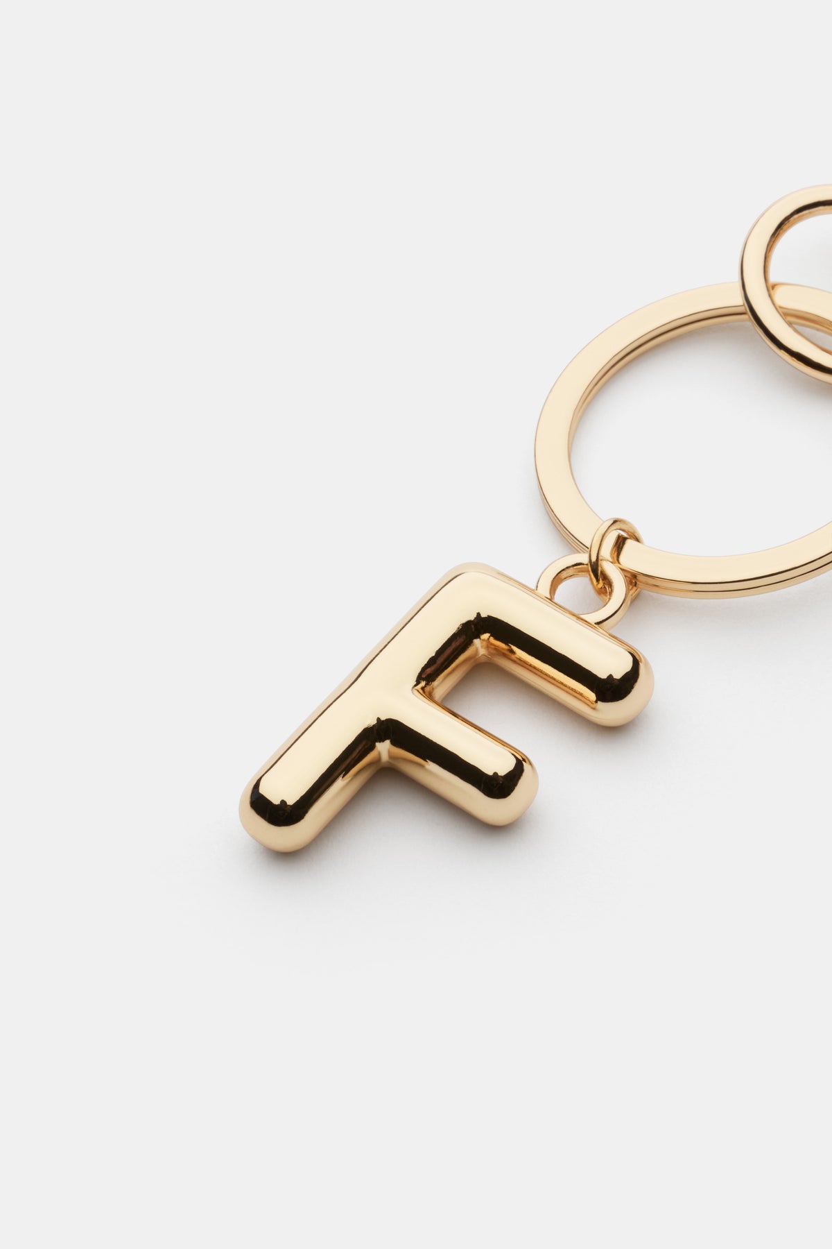 Gold Initial Keyring