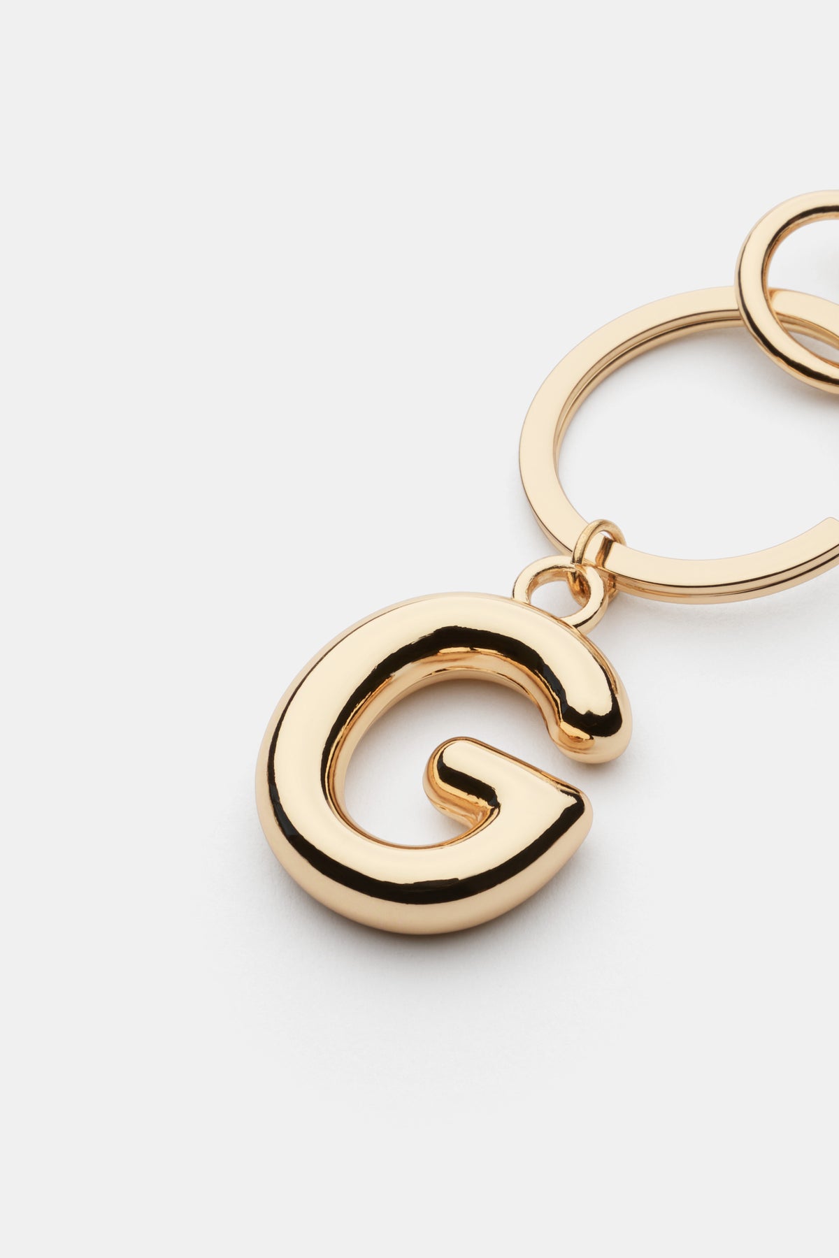 Gold Initial Keyring