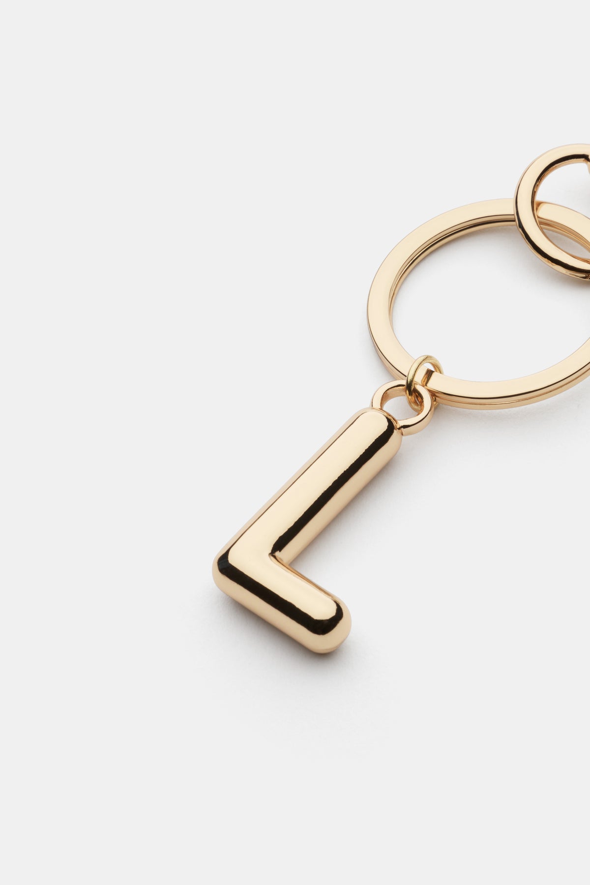 Gold Initial Keyring