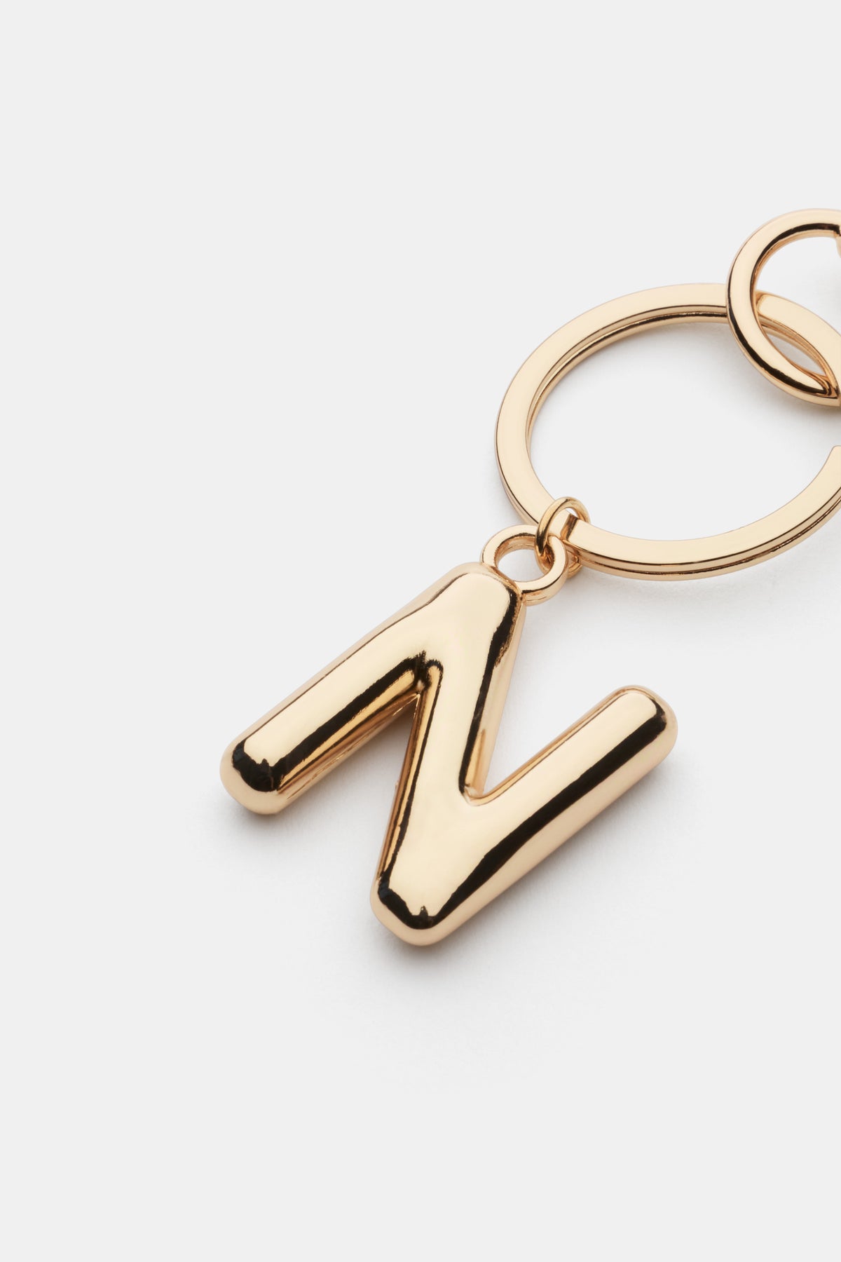 Gold Initial Keyring
