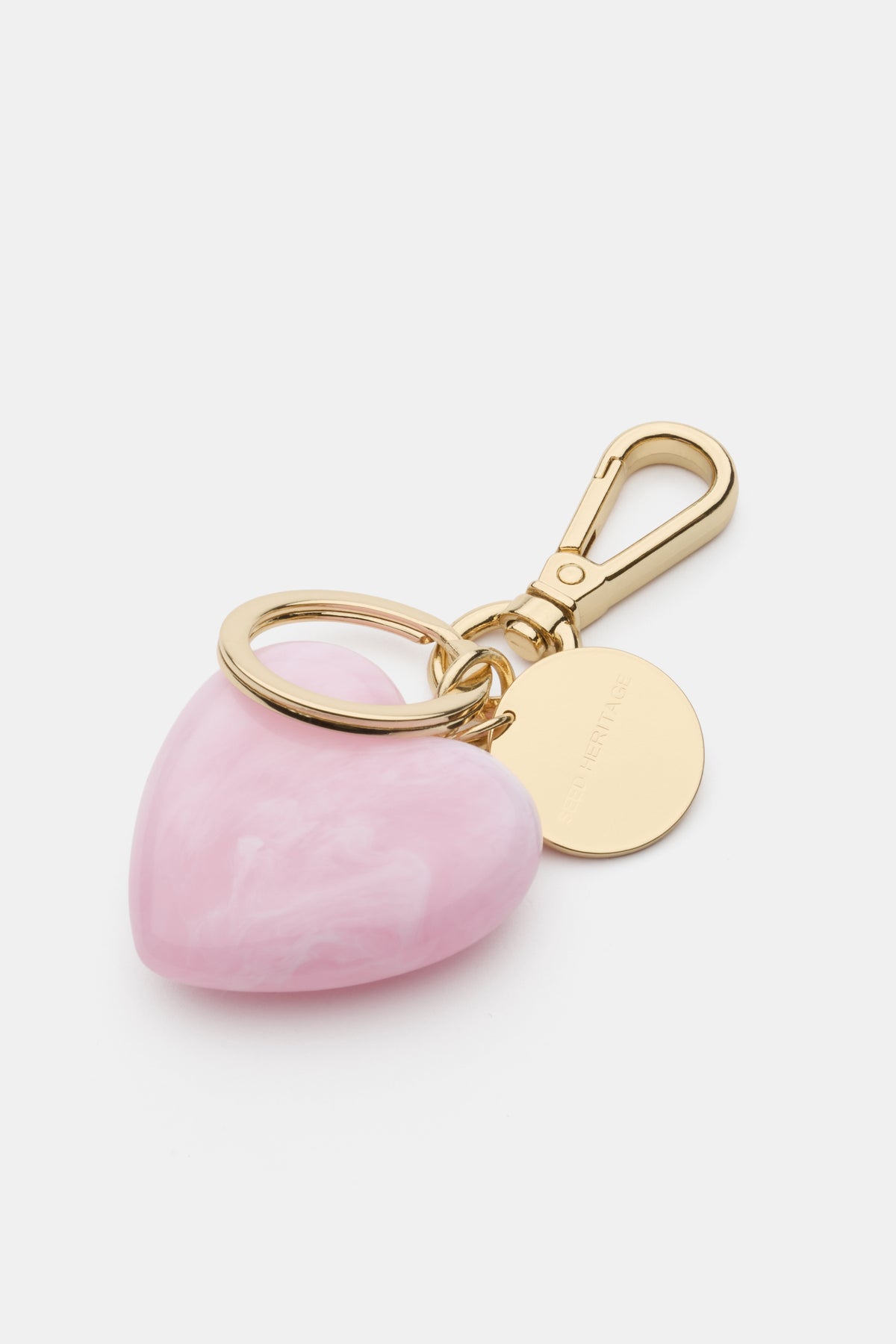 Resin Heart Keyring