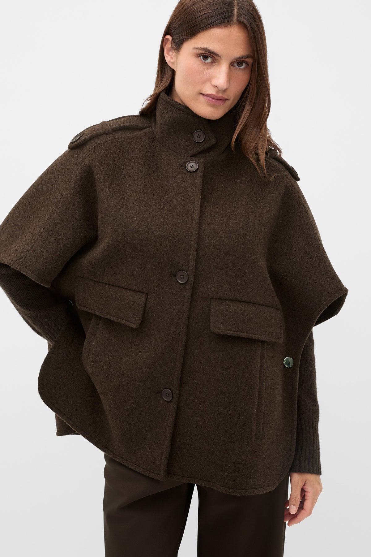 Wool Trench Cape