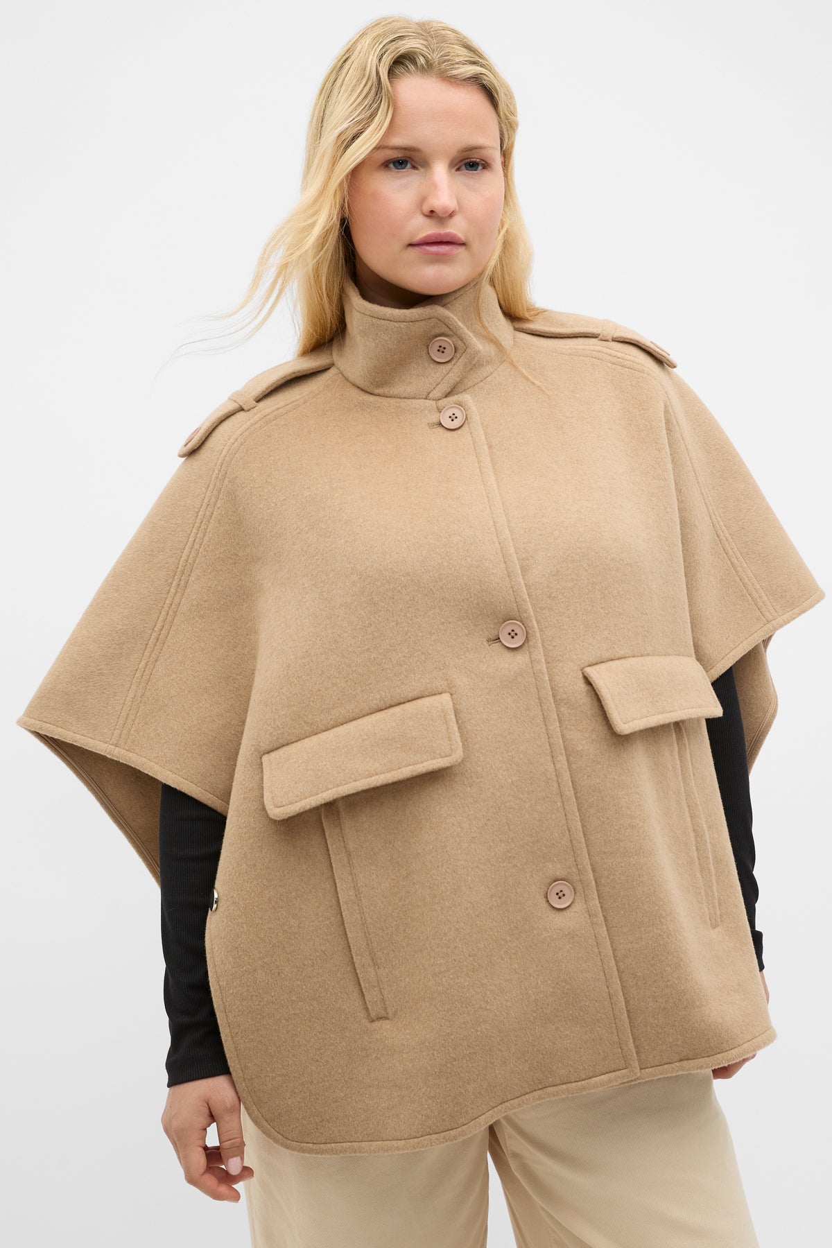 Wool Trench Cape