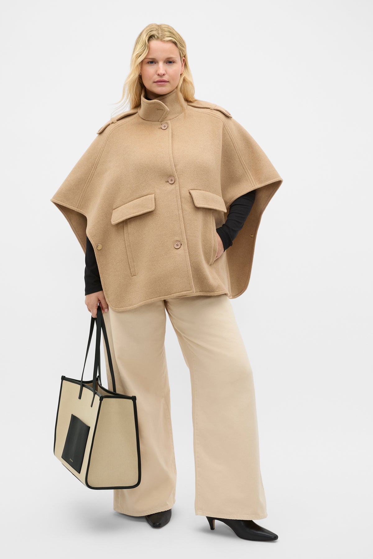 Wool Trench Cape