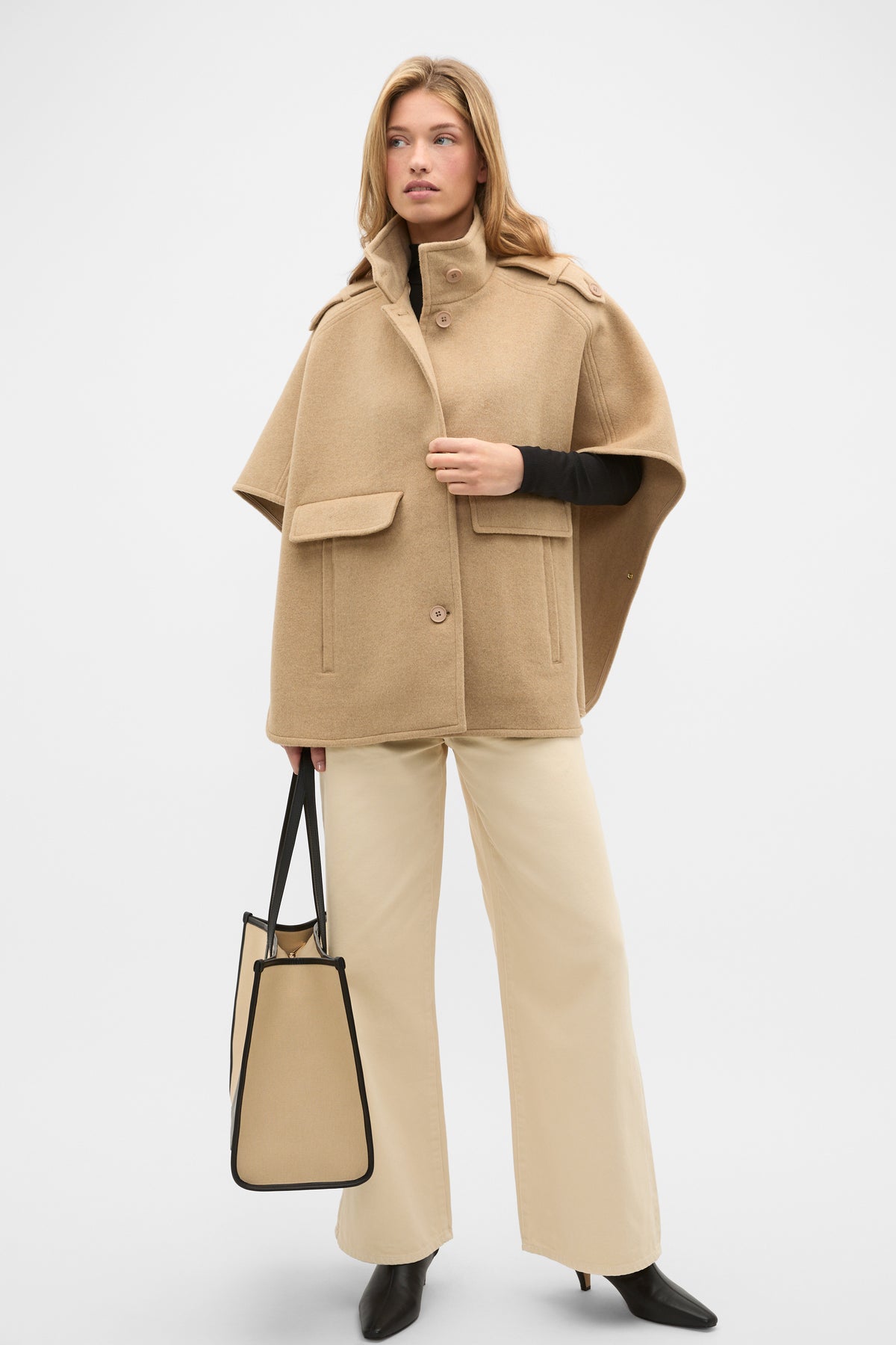 Wool Trench Cape