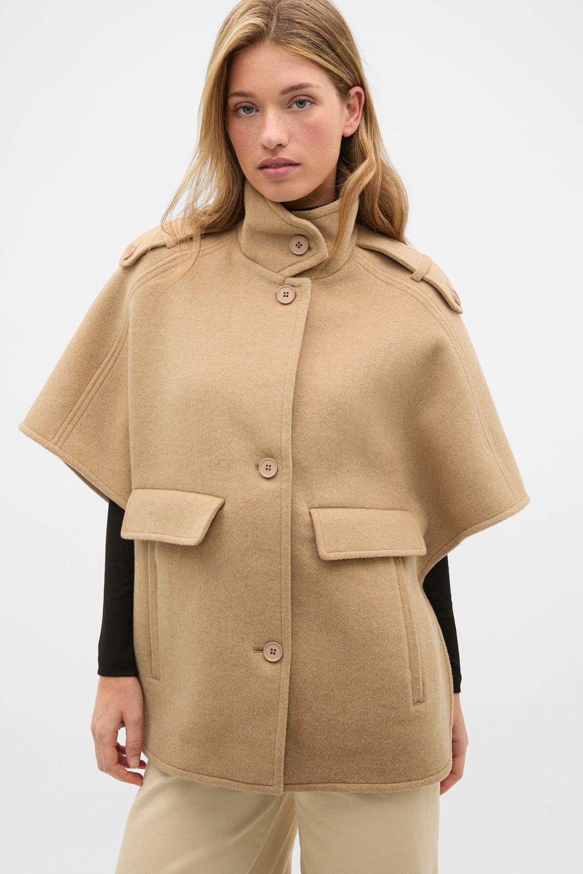 Wool Trench Cape